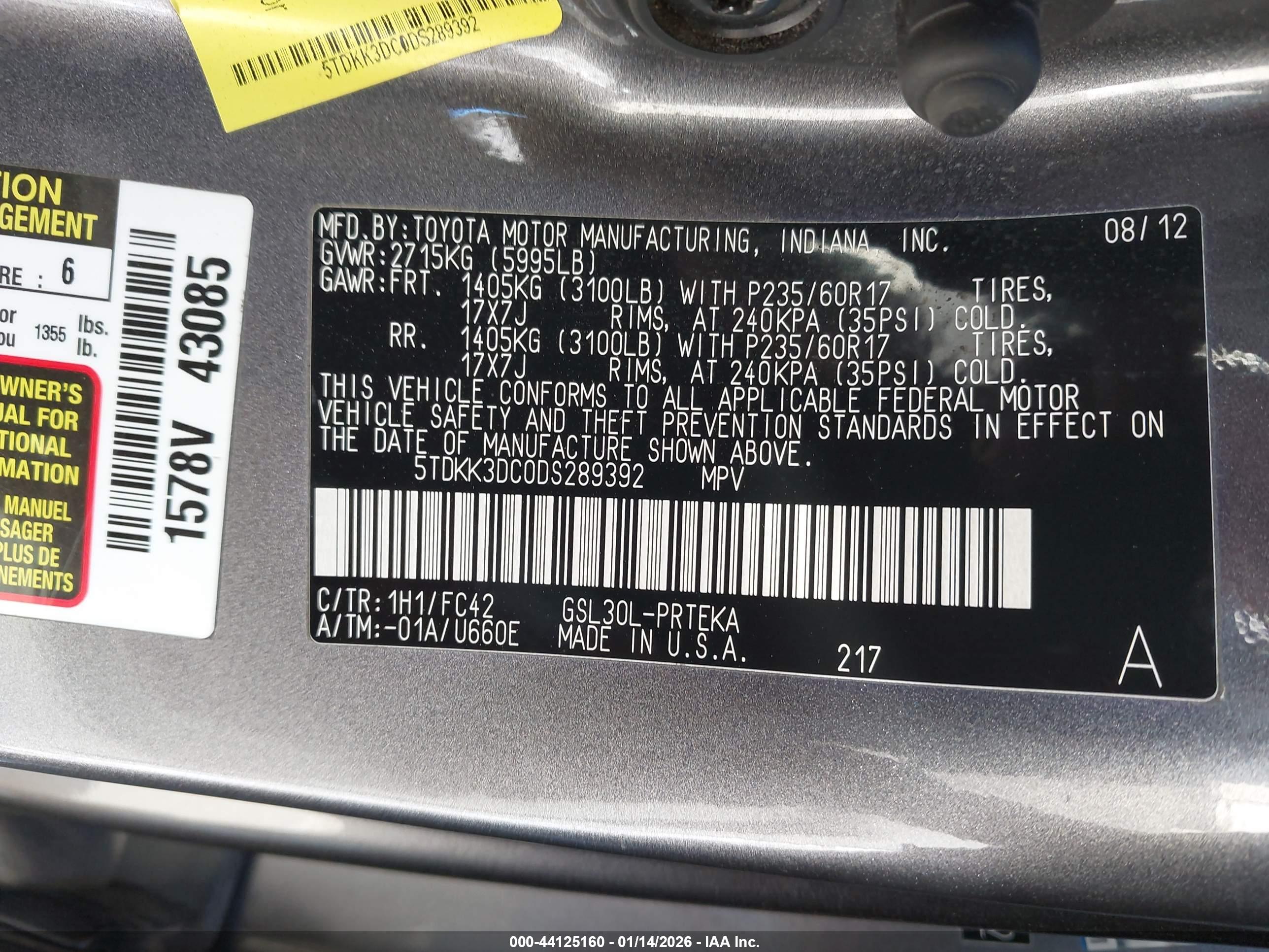 TOYOTA SIENNA image 9
