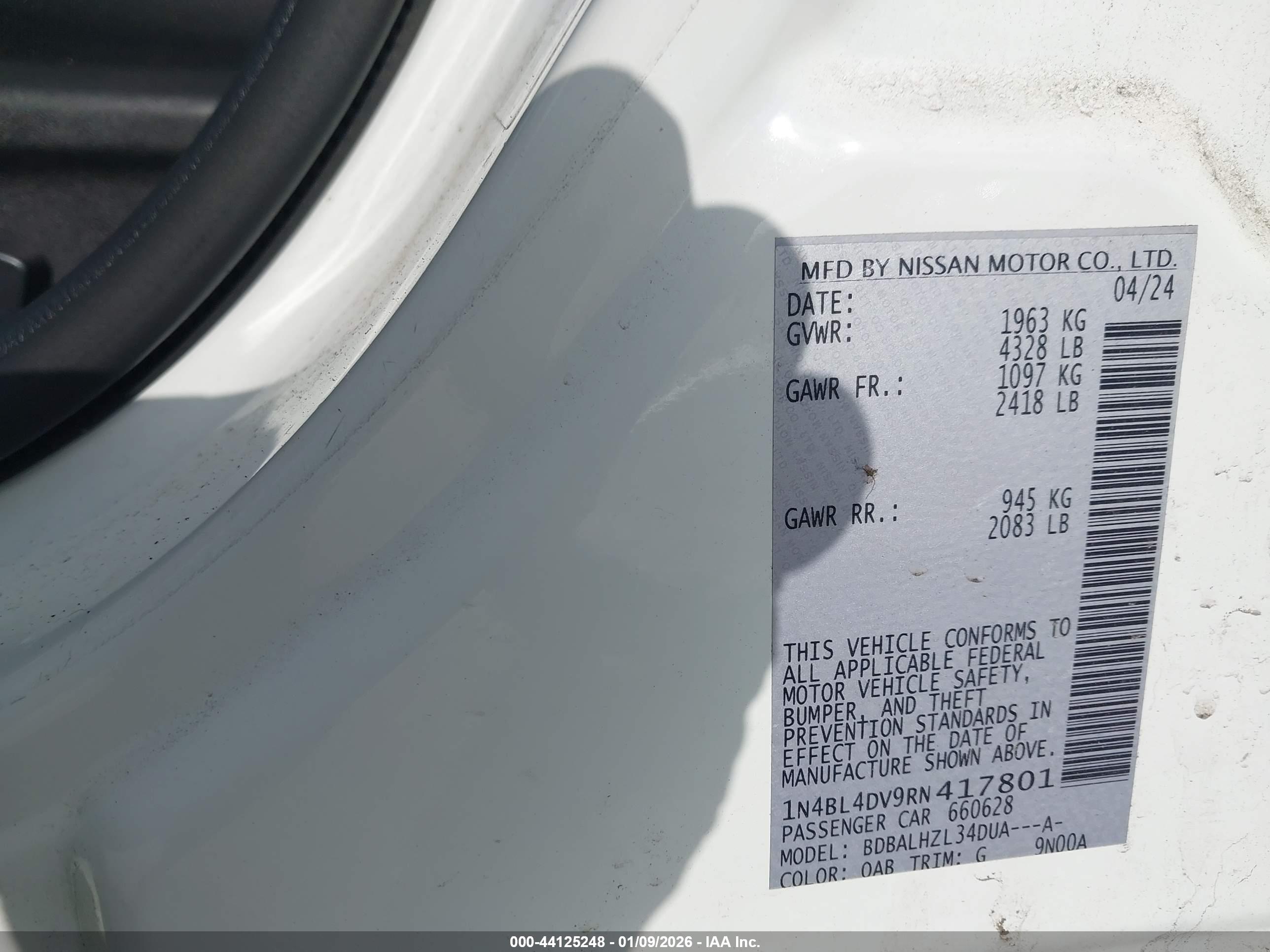 NISSAN ALTIMA image 9