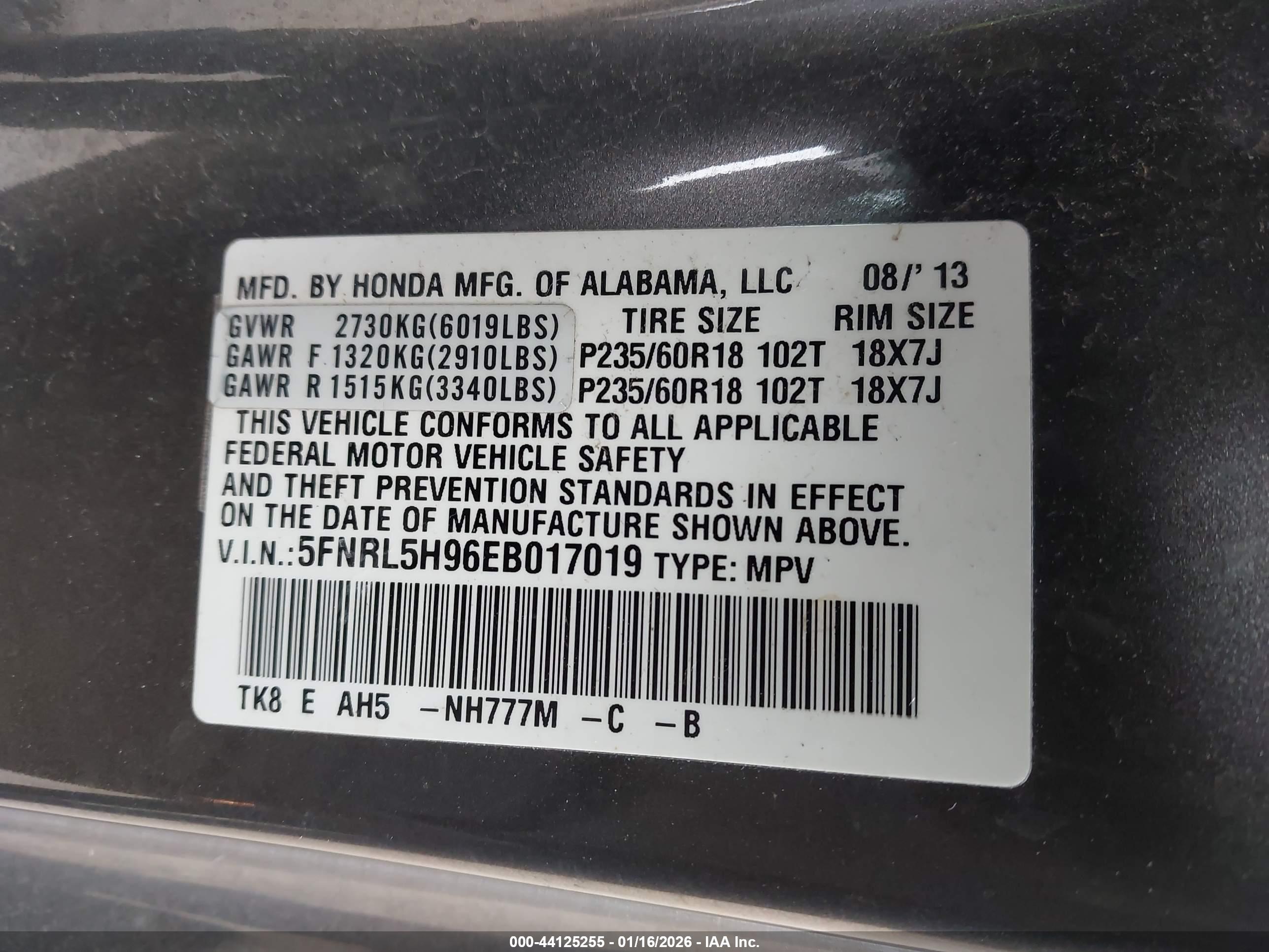 HONDA ODYSSEY image 9