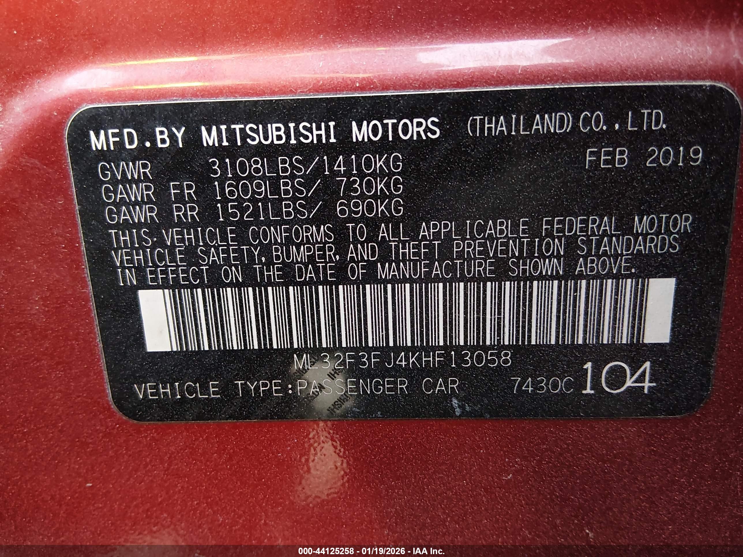 MITSUBISHI MIRAGE image 9