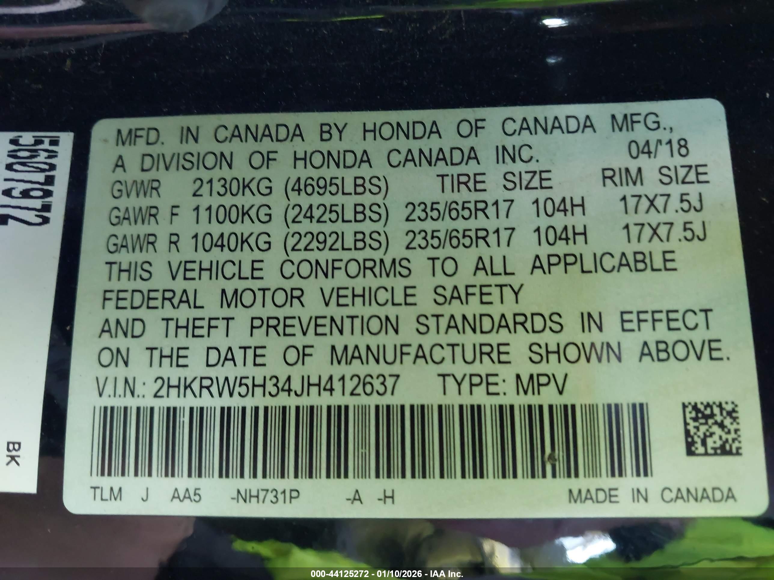 HONDA CR-V image 9