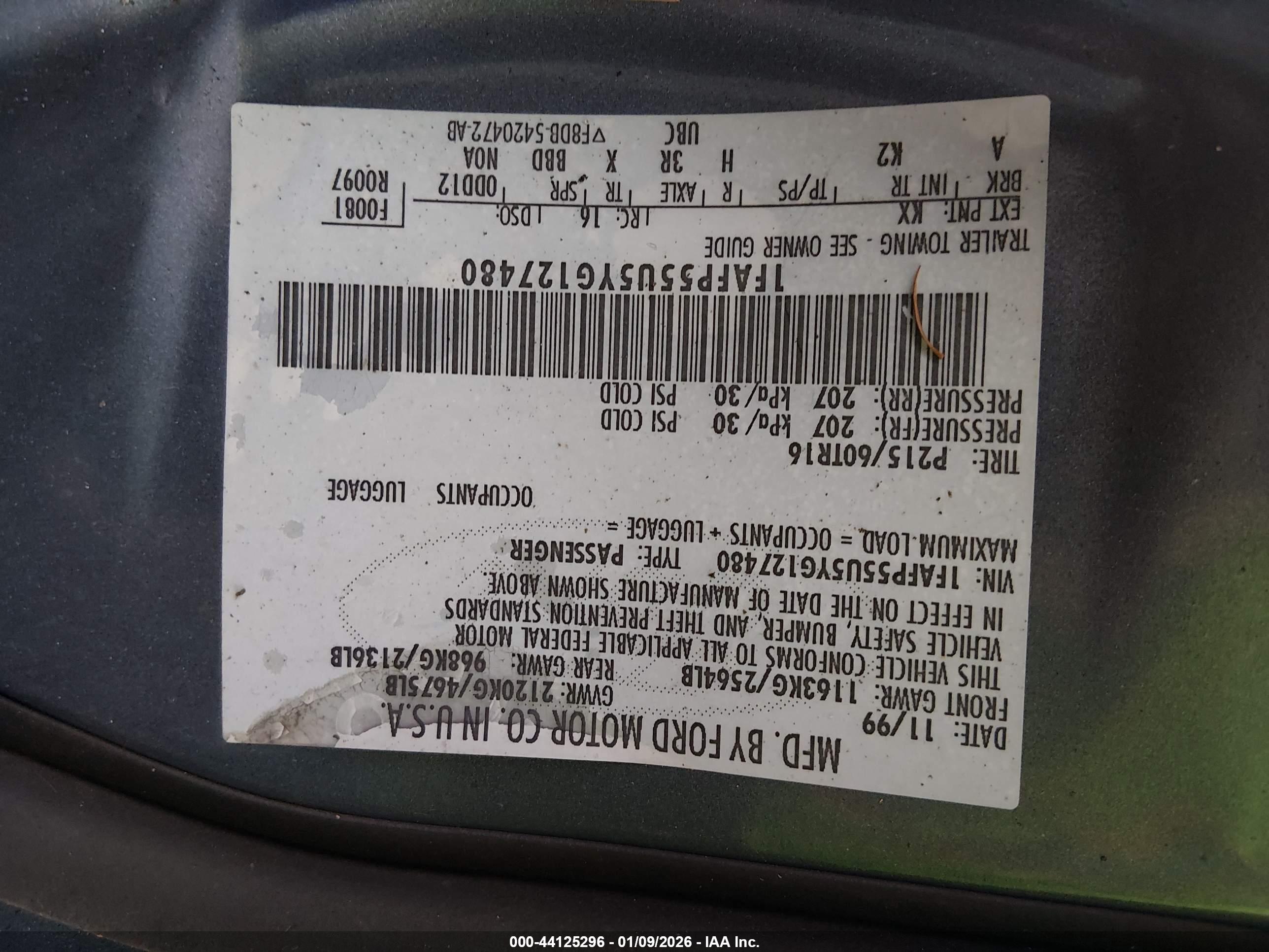 FORD TAURUS image 9