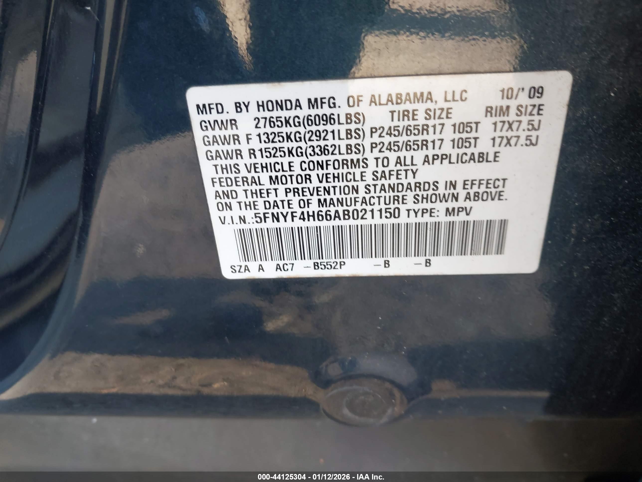 HONDA PILOT image 9