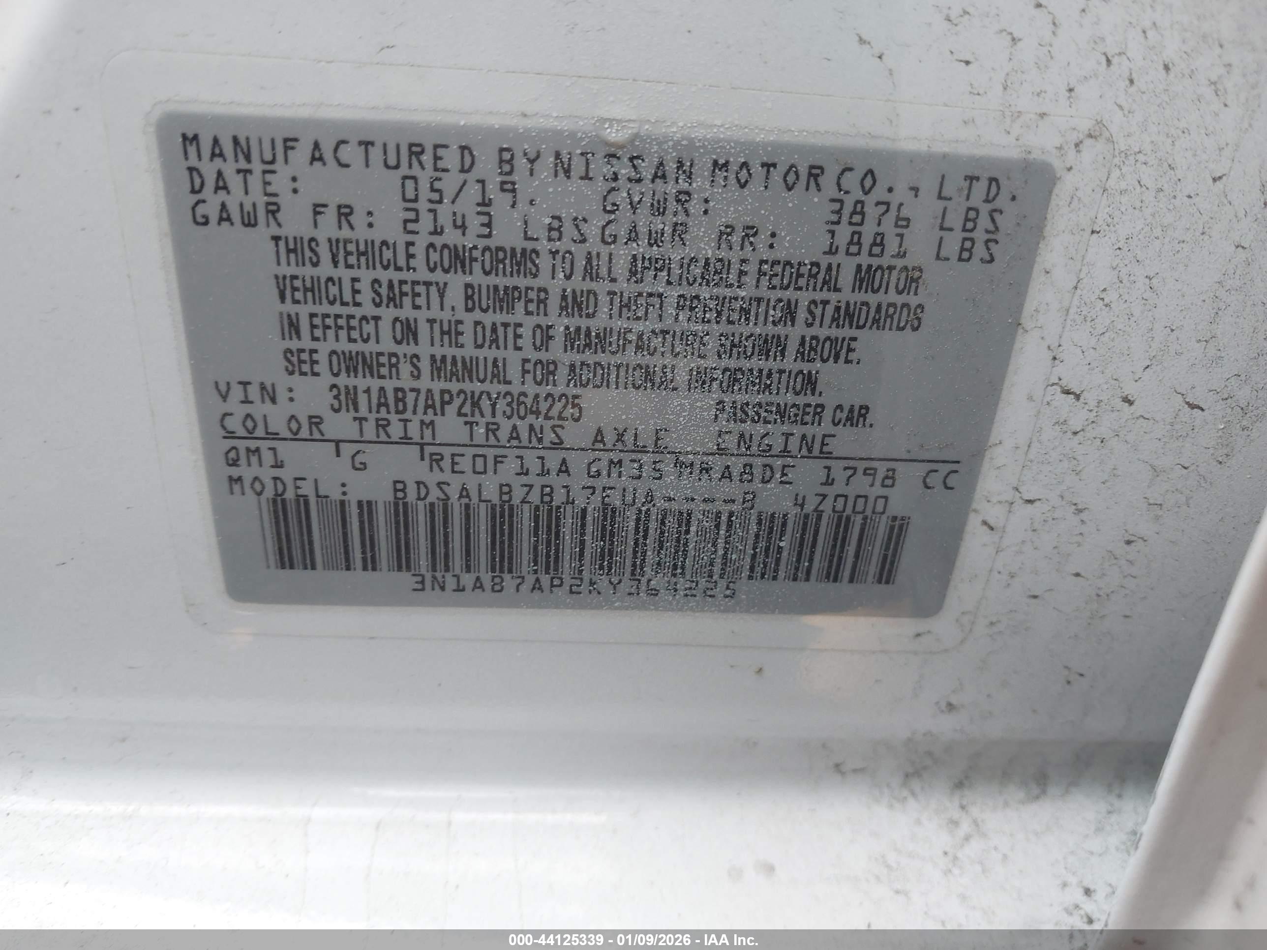 NISSAN SENTRA image 9