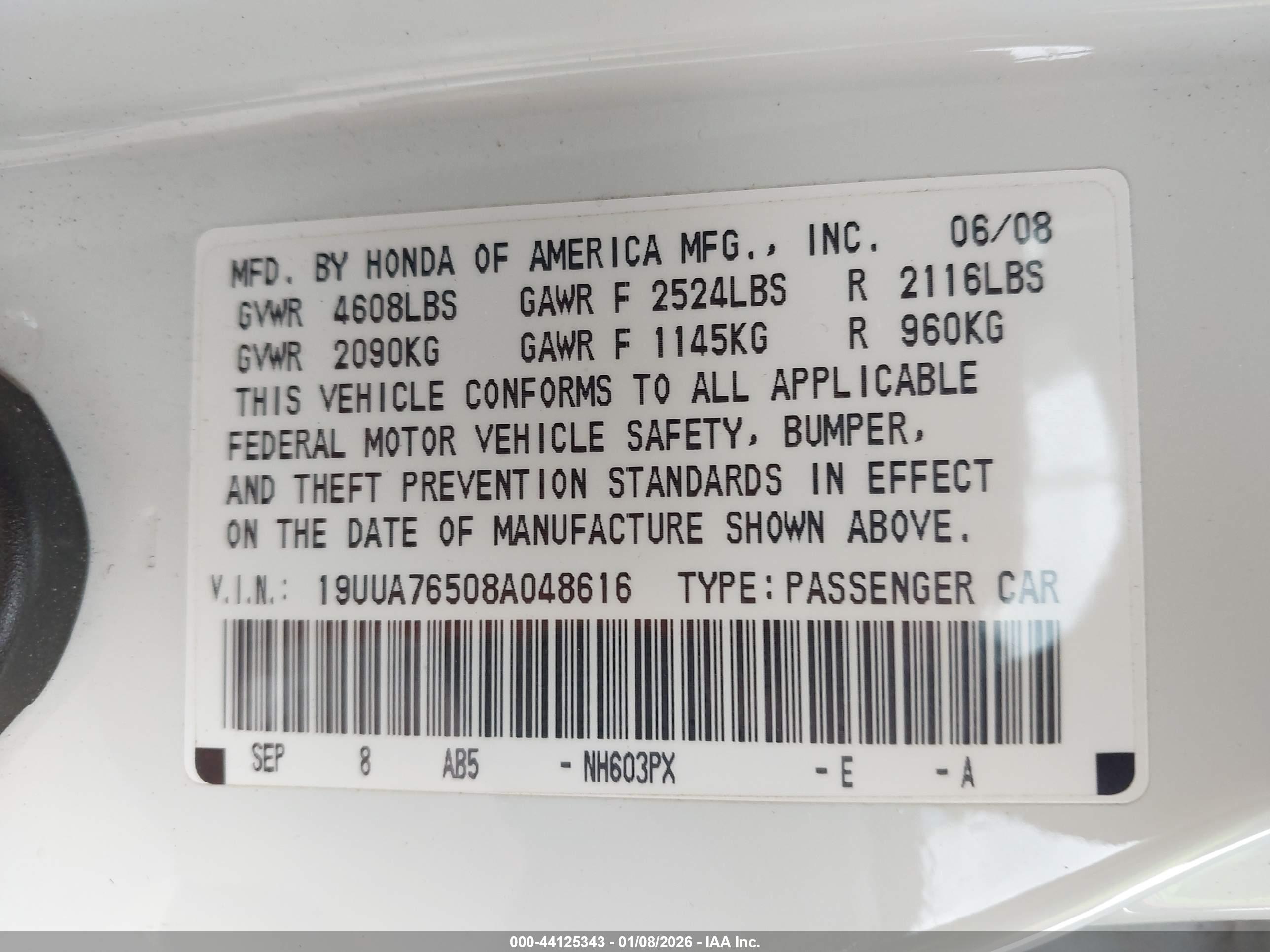 ACURA TL image 9