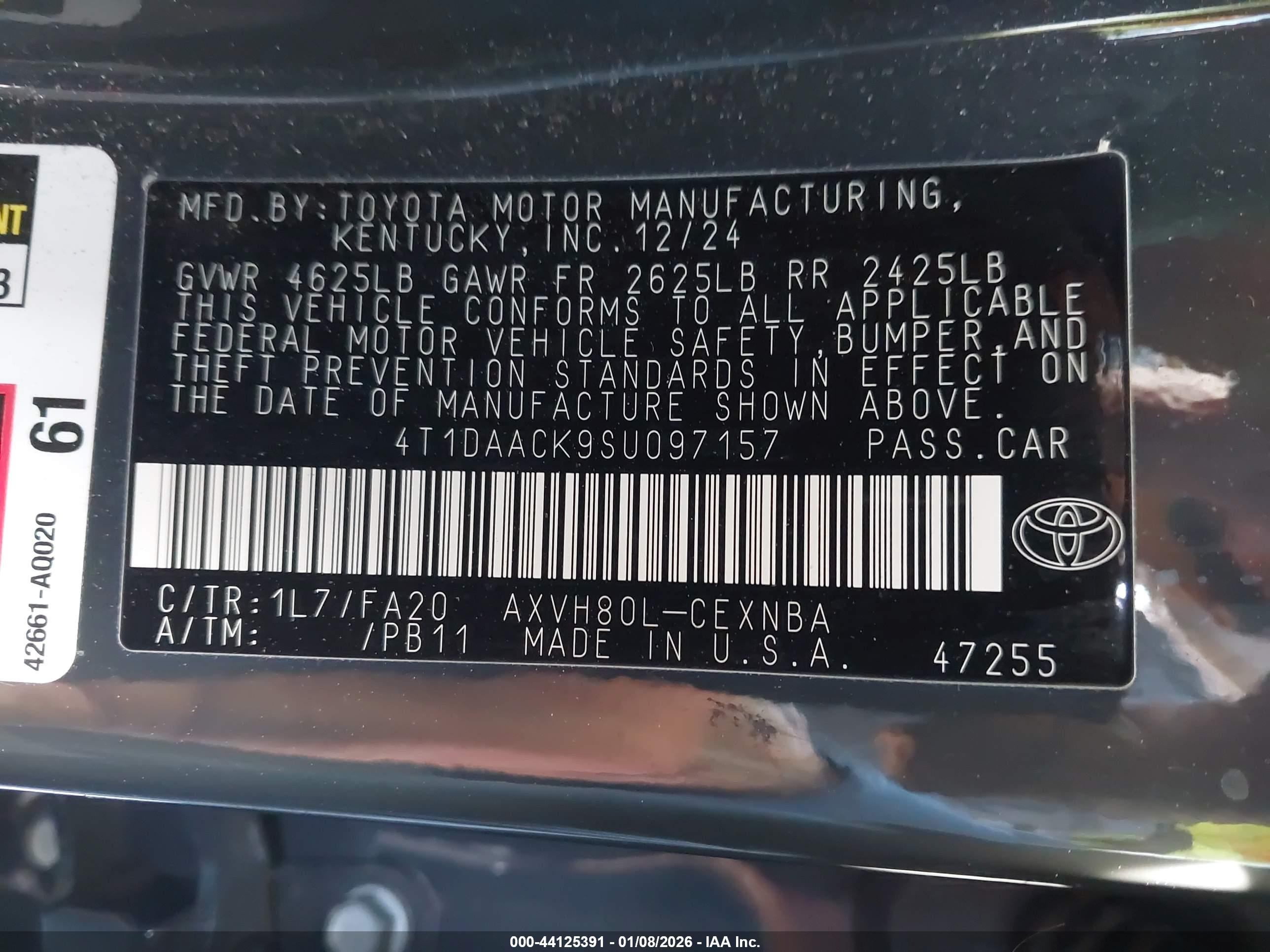 TOYOTA CAMRY image 9