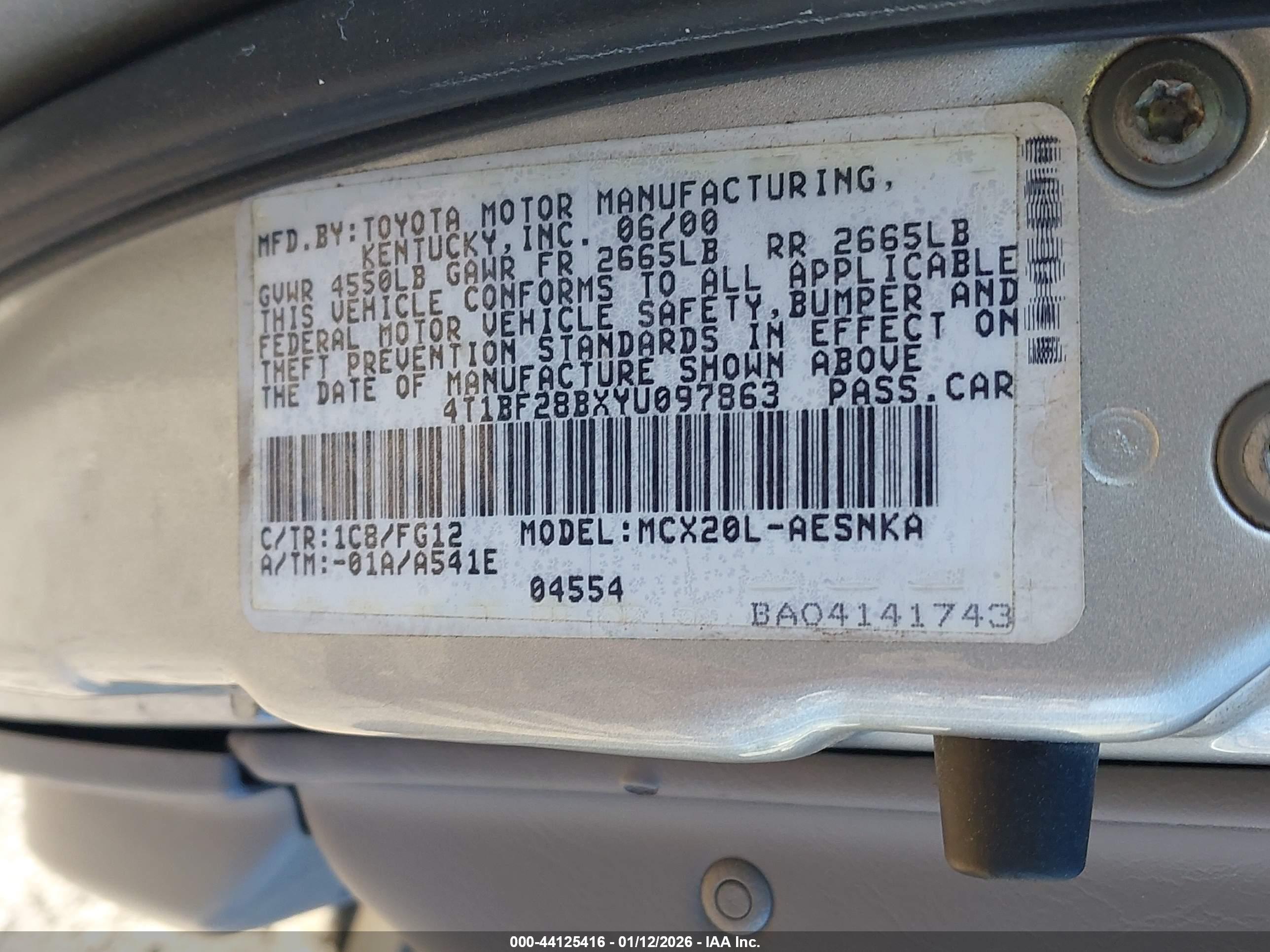 TOYOTA AVALON image 9