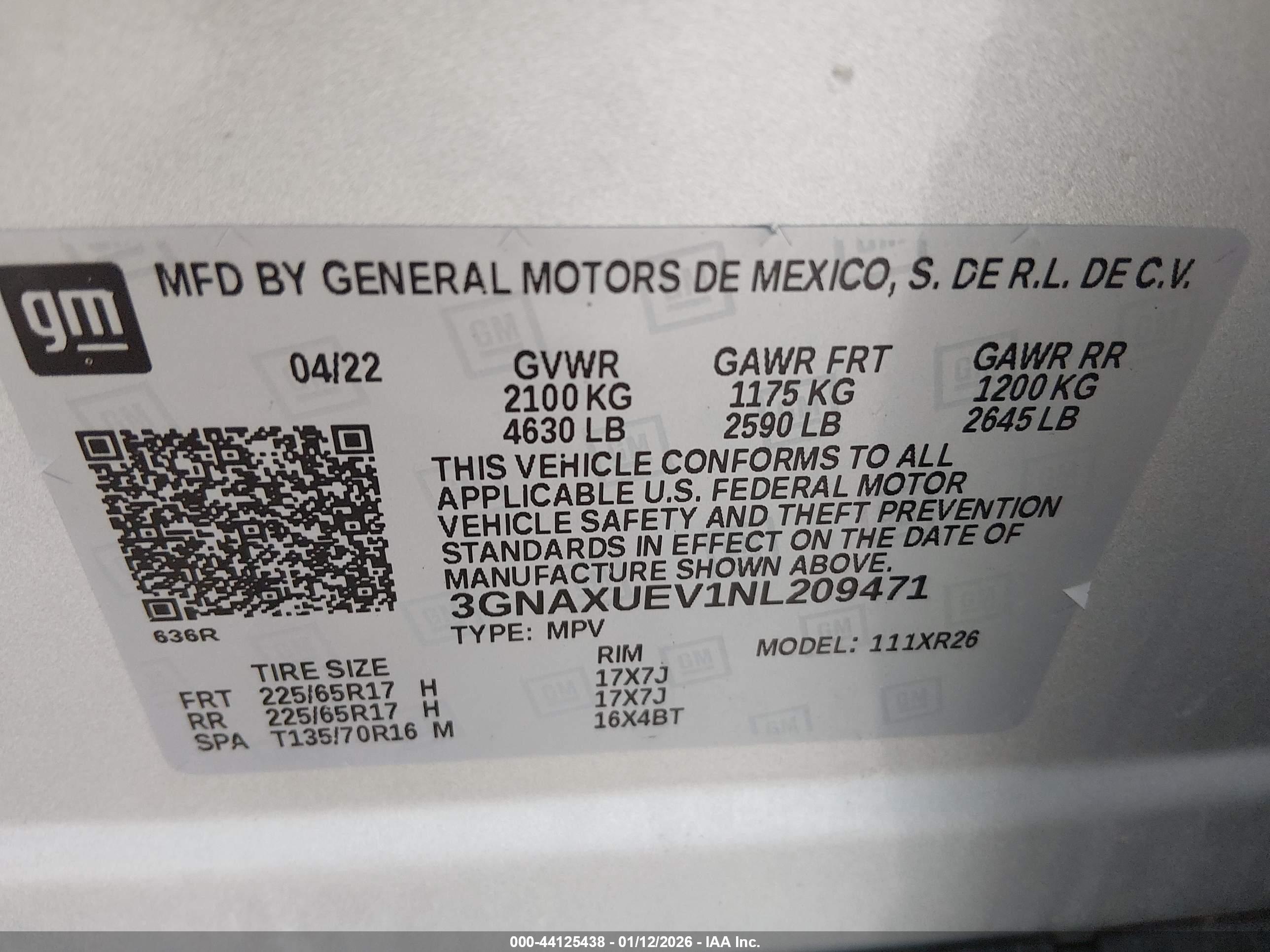 CHEVROLET EQUINOX image 9