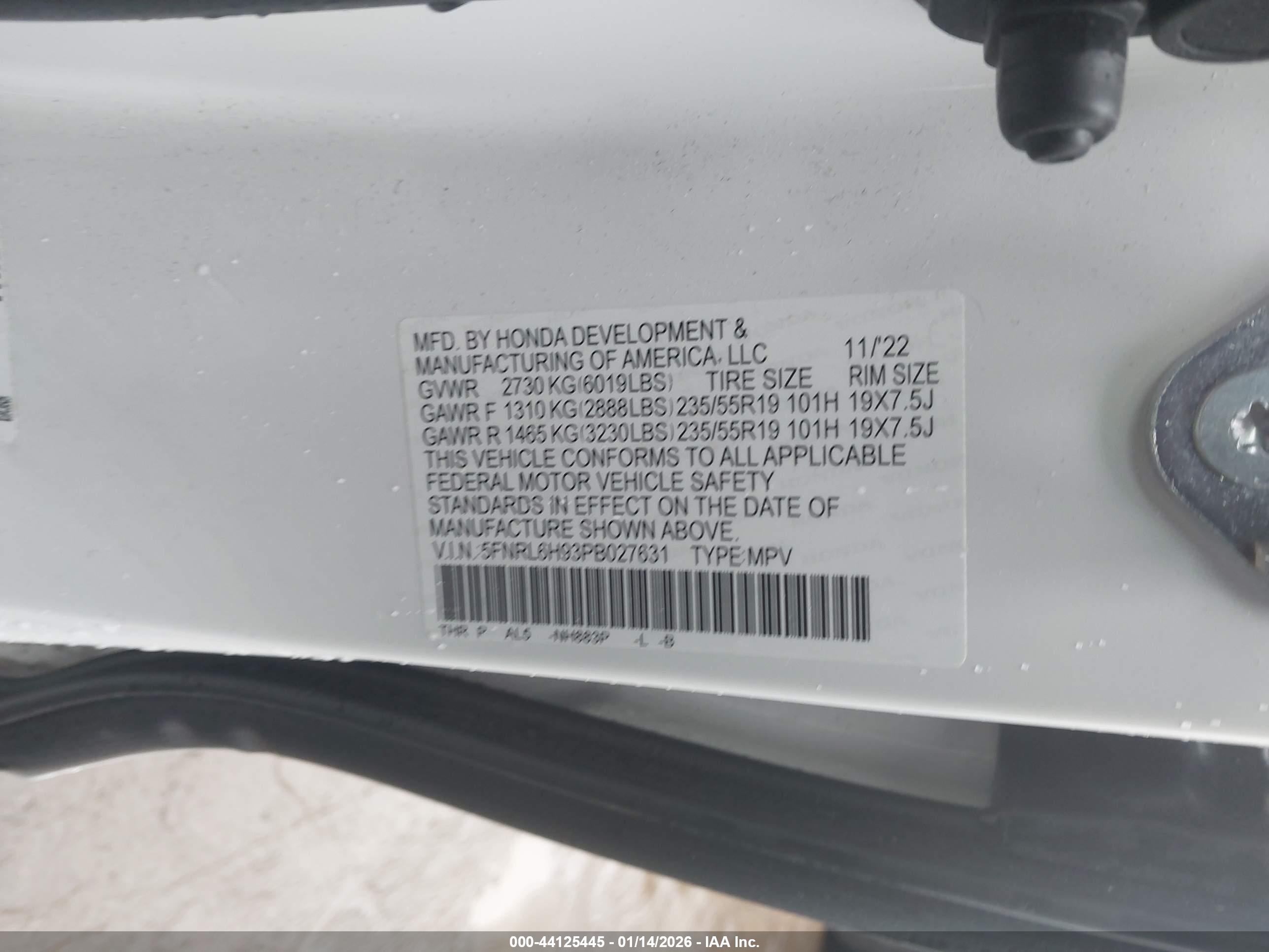 HONDA ODYSSEY image 9