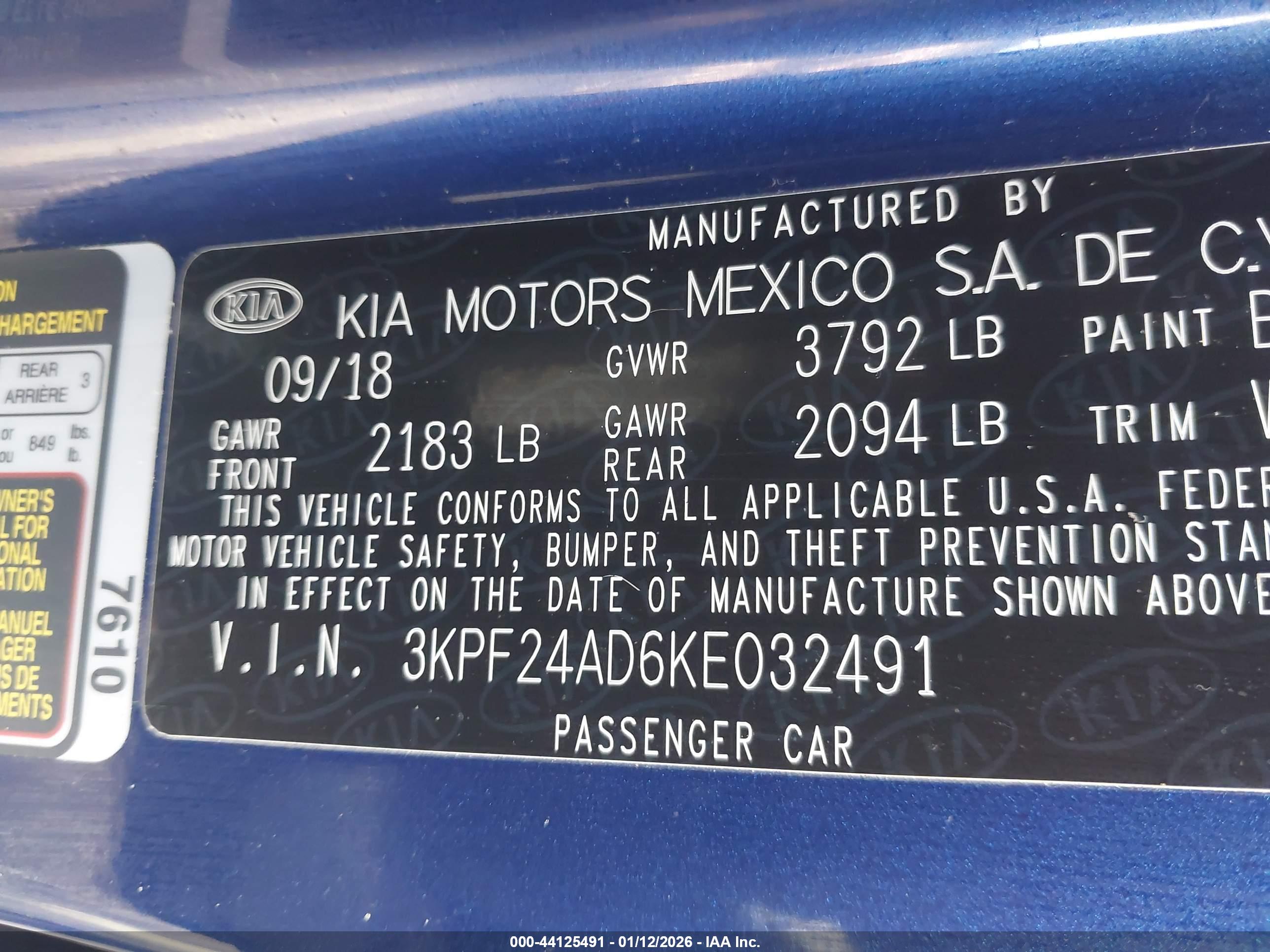 KIA FORTE image 9
