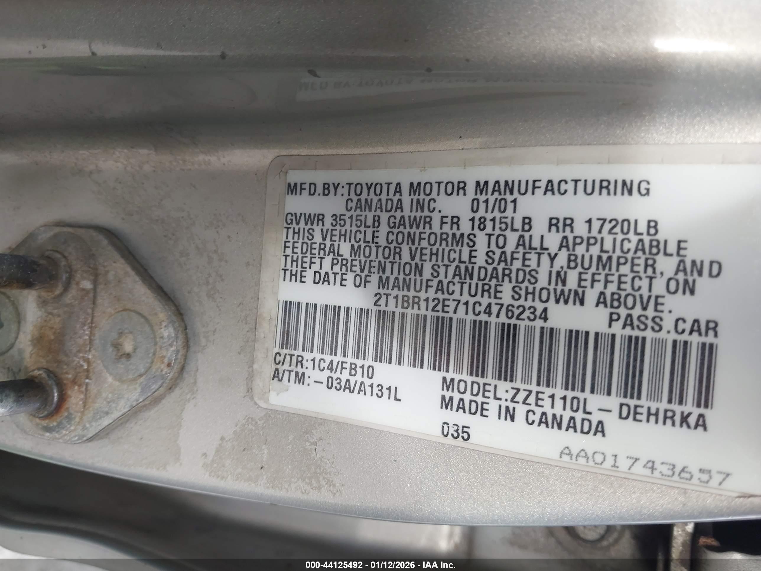 TOYOTA COROLLA image 9