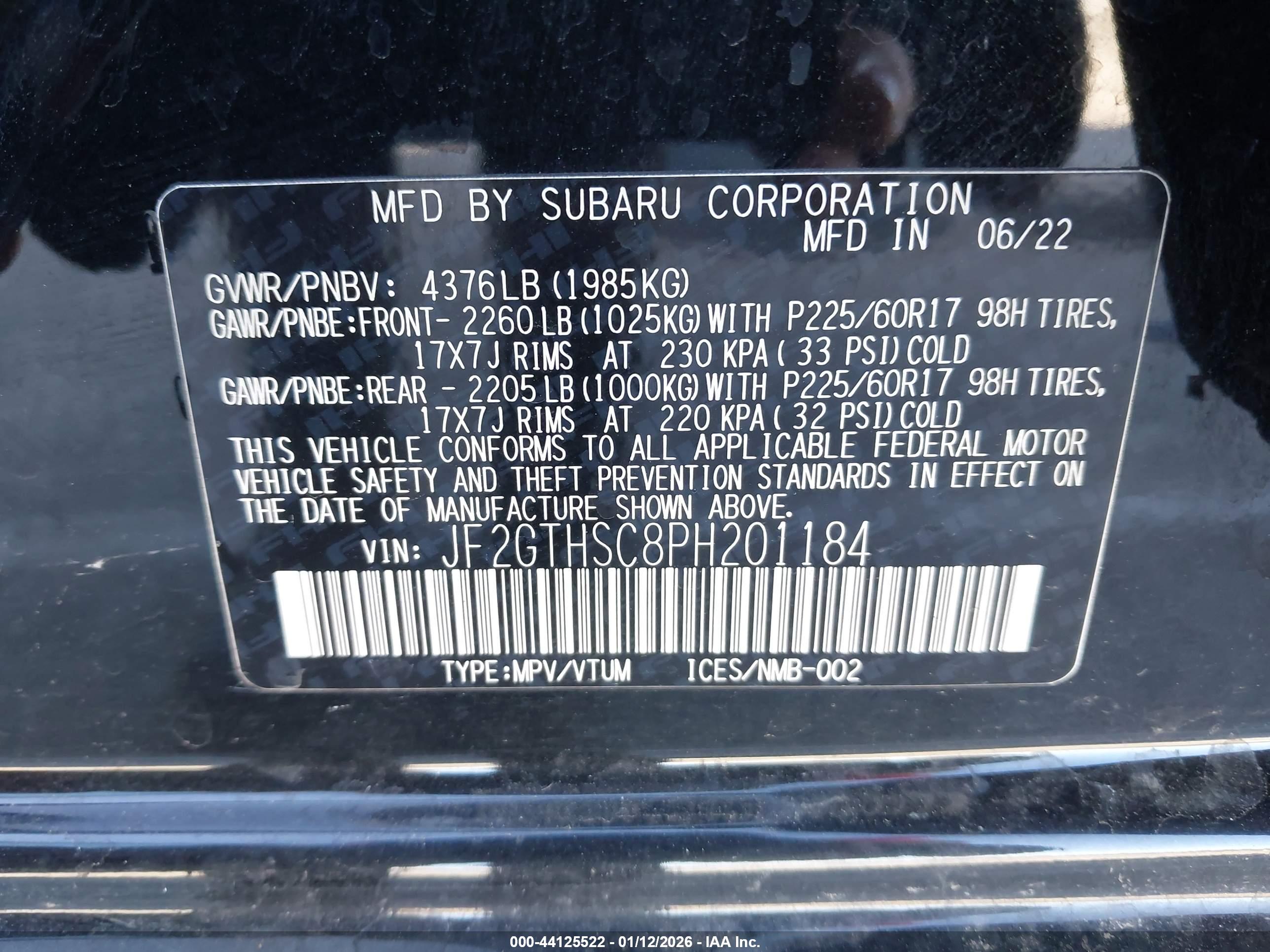 SUBARU CROSSTREK image 9