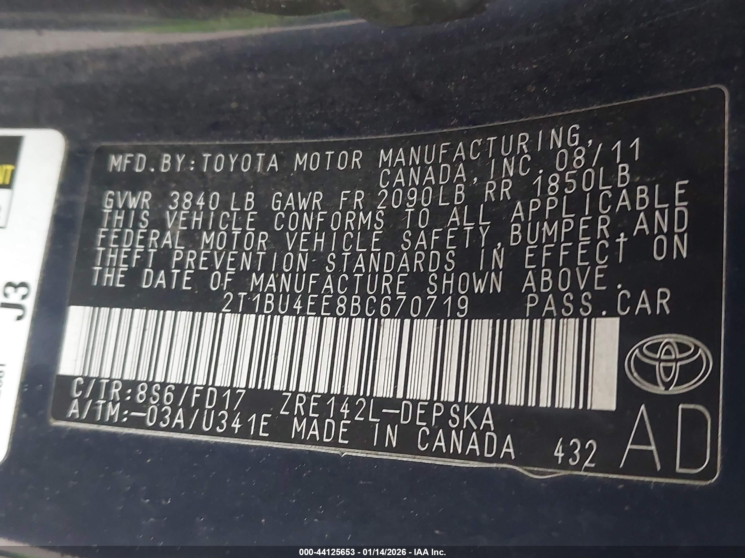 TOYOTA COROLLA image 9