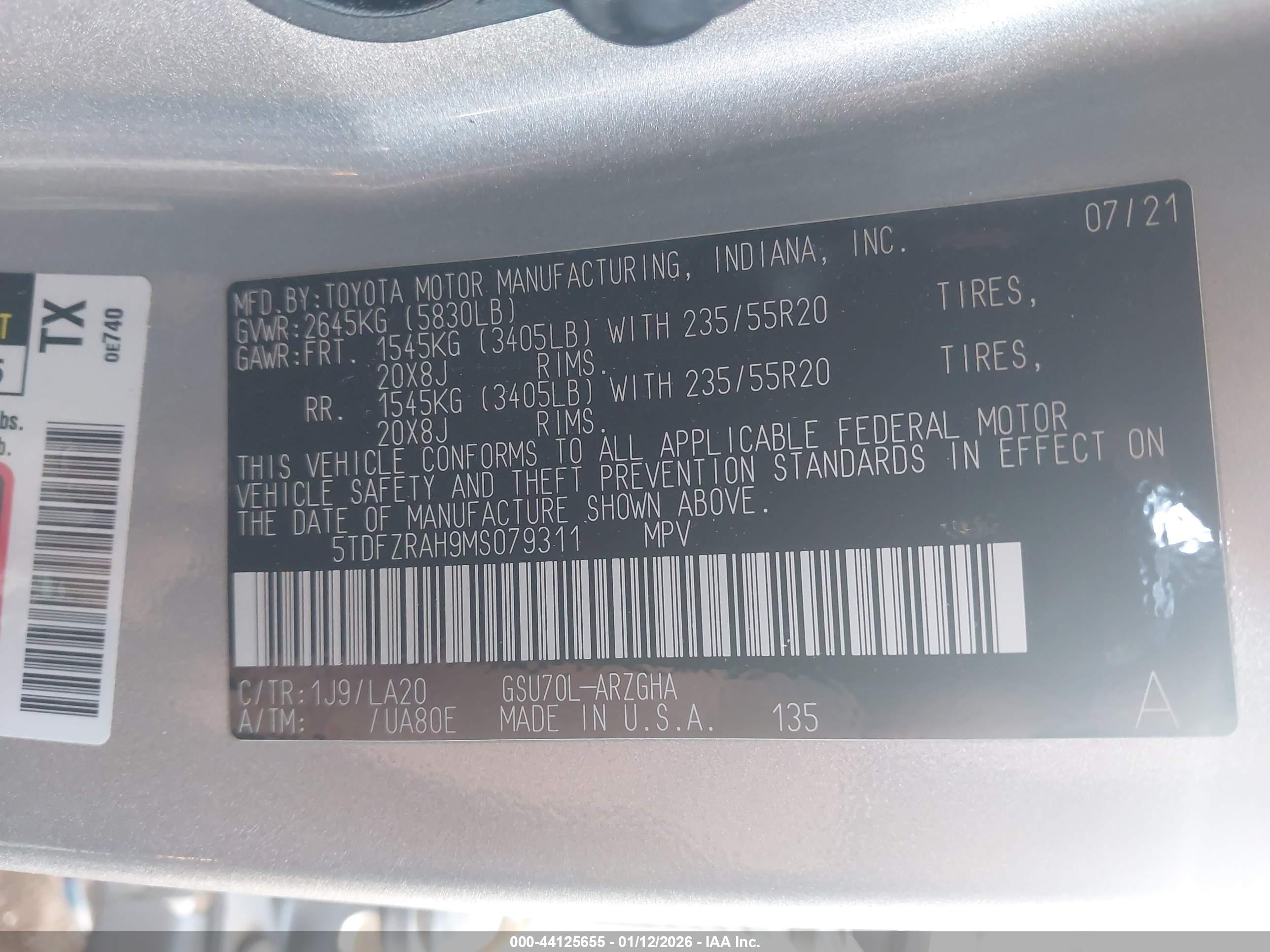 TOYOTA HIGHLANDER image 9