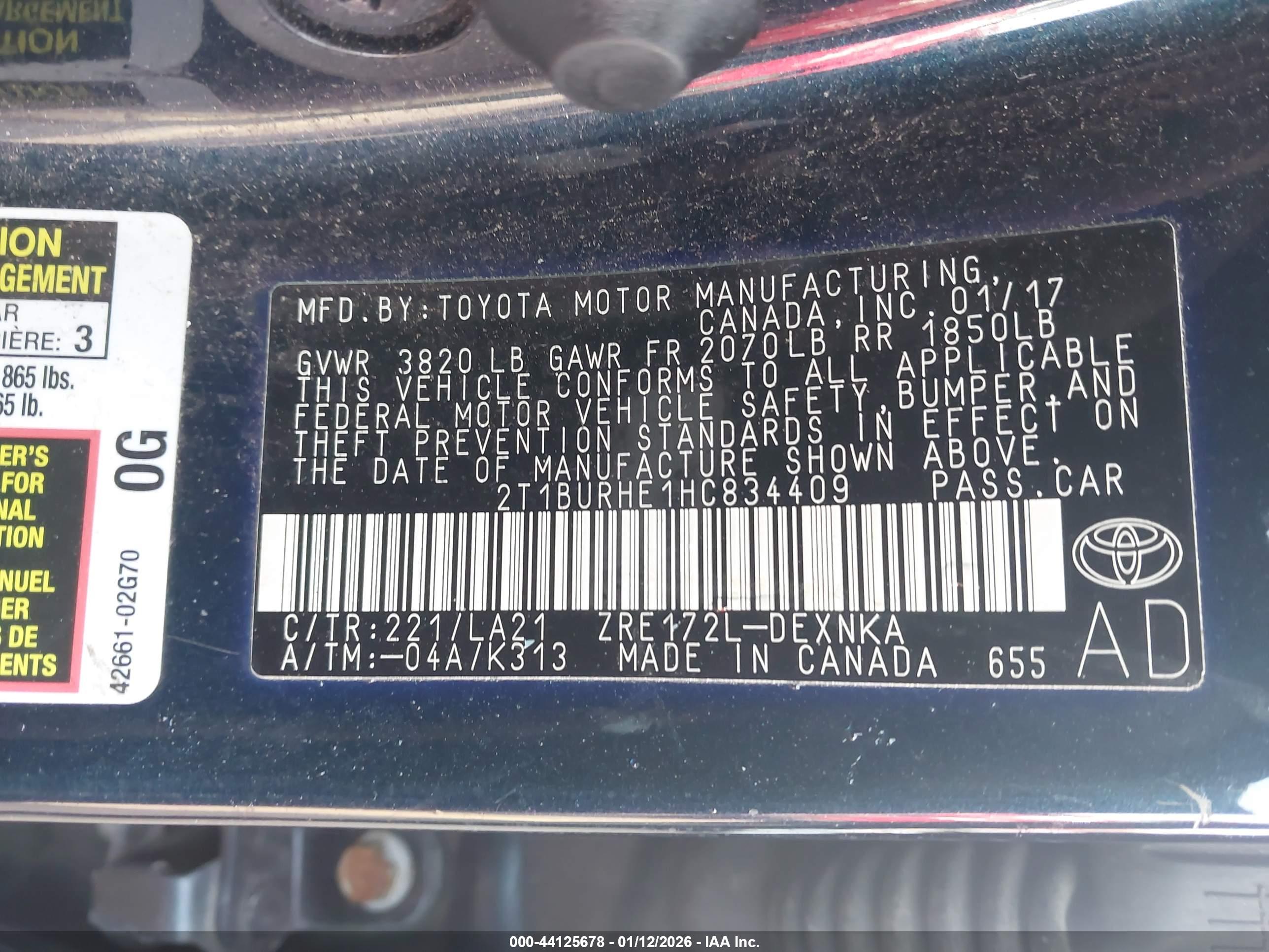 TOYOTA COROLLA image 9