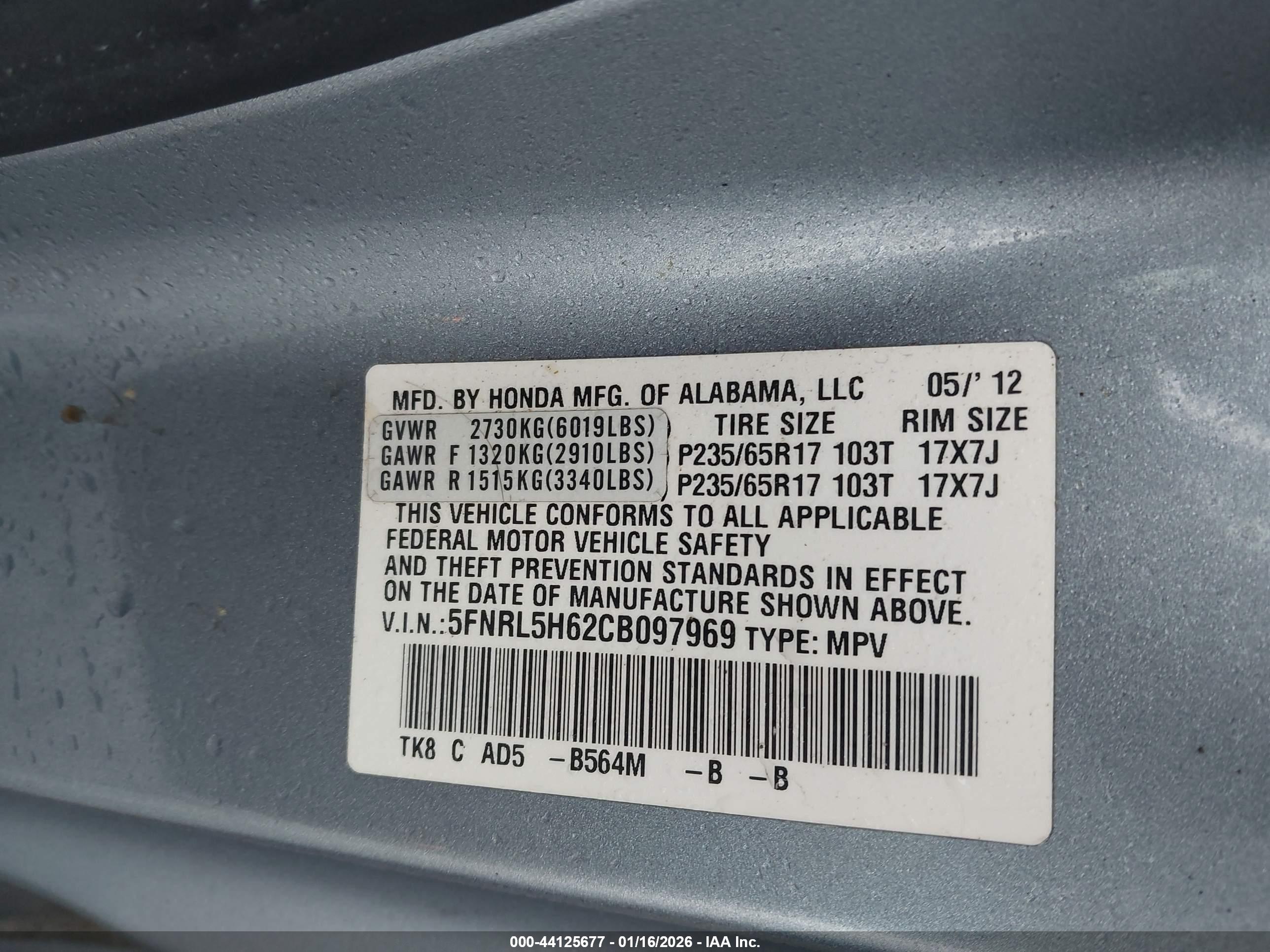 HONDA ODYSSEY image 9