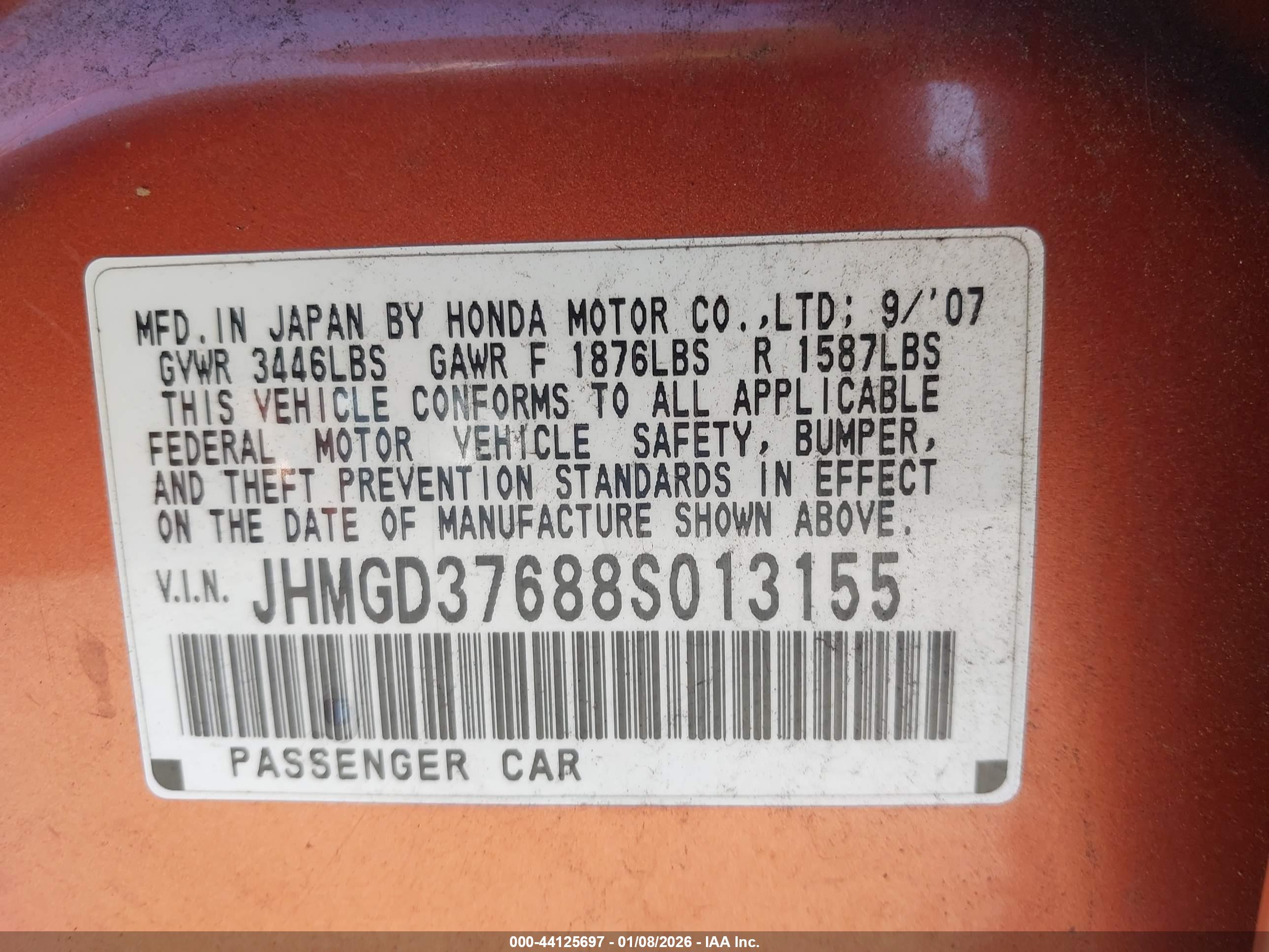 HONDA FIT image 9