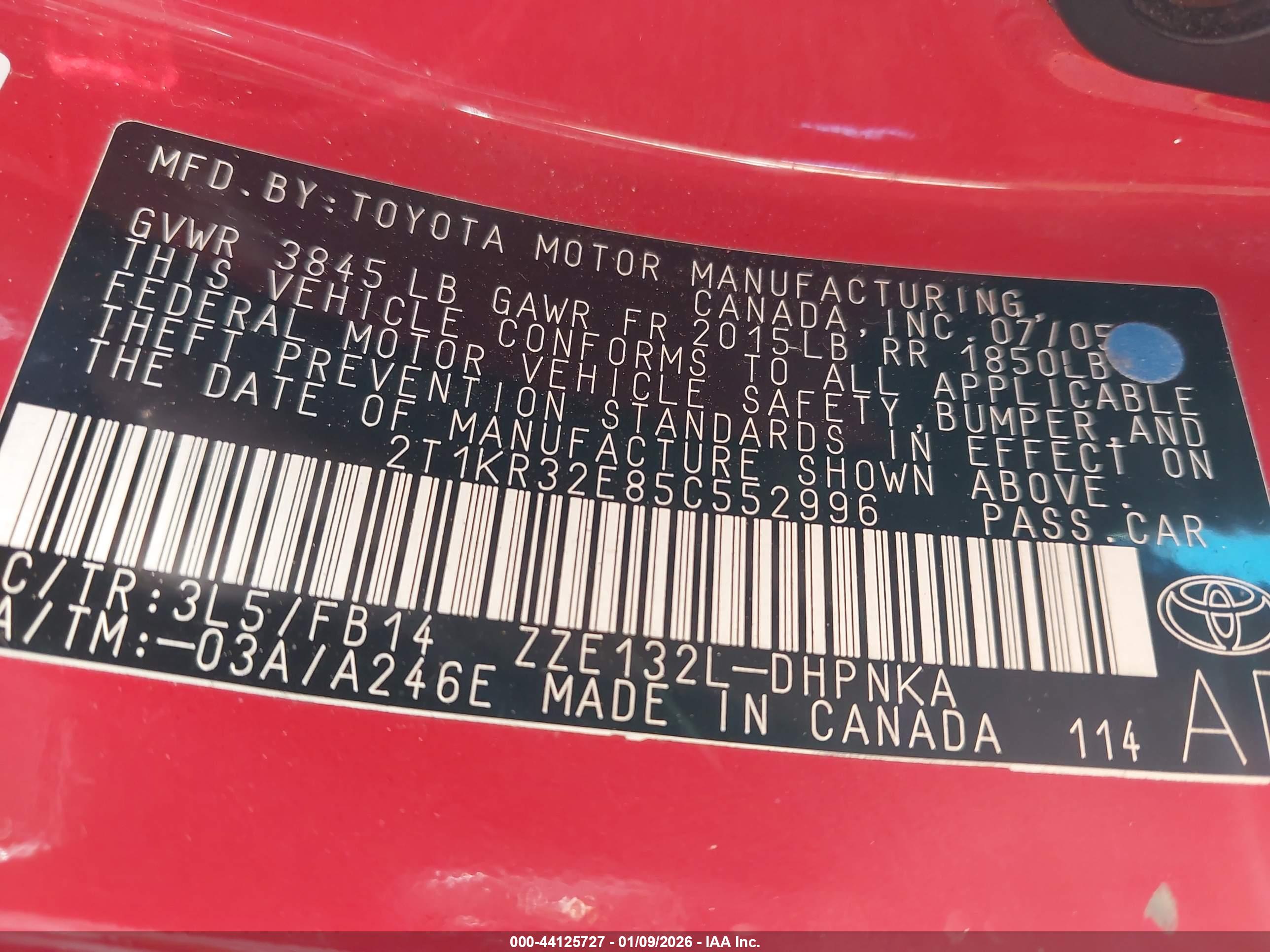 TOYOTA MATRIX image 9