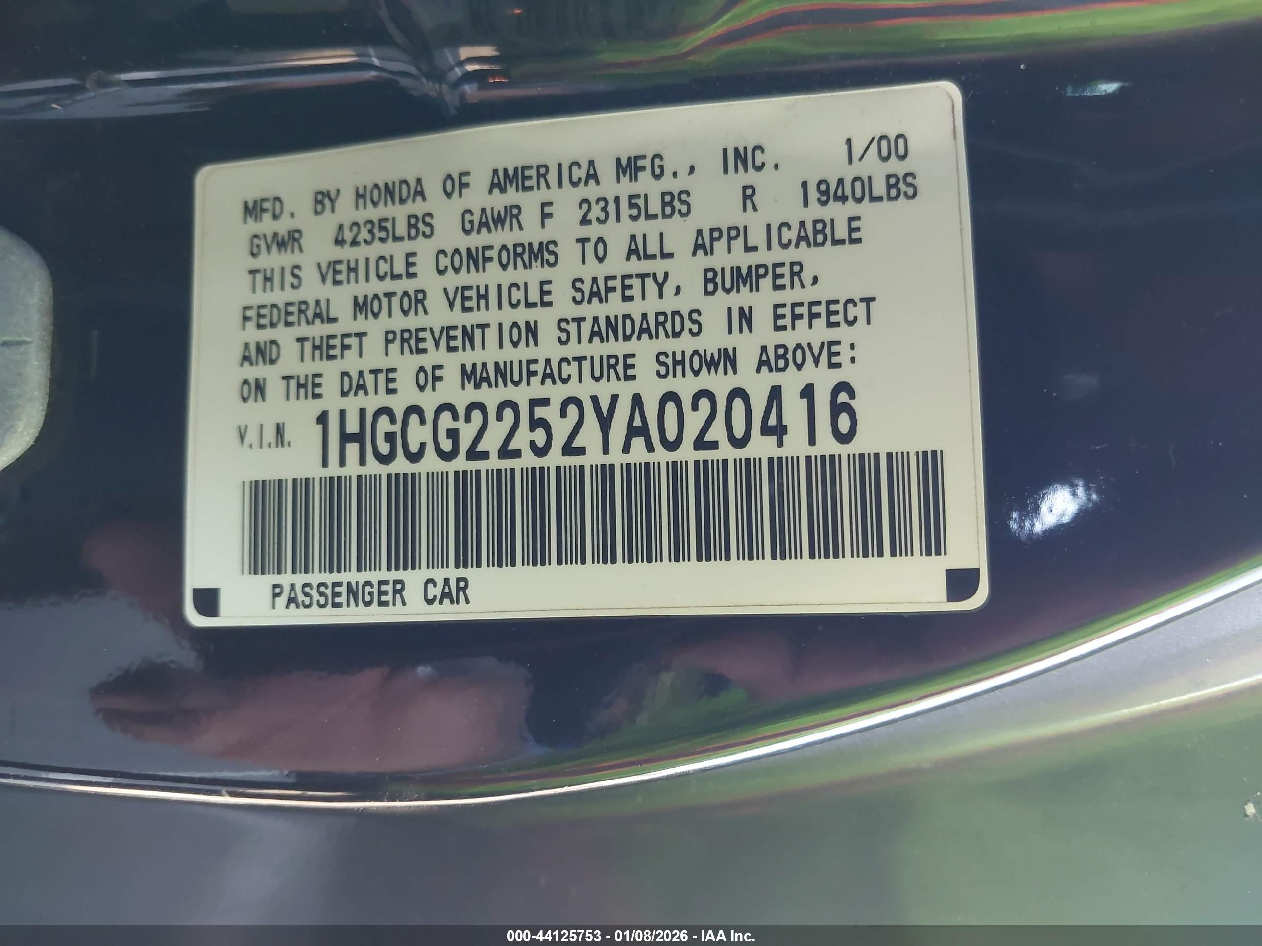 HONDA ACCORD image 9