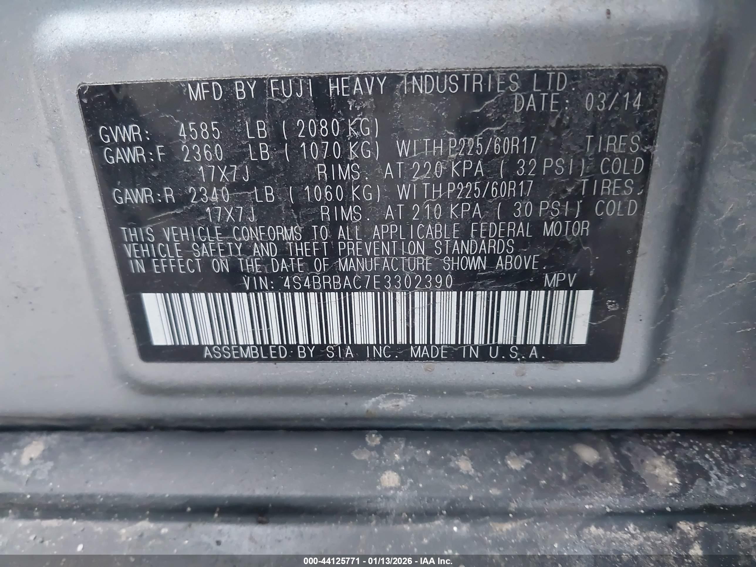 SUBARU OUTBACK image 9