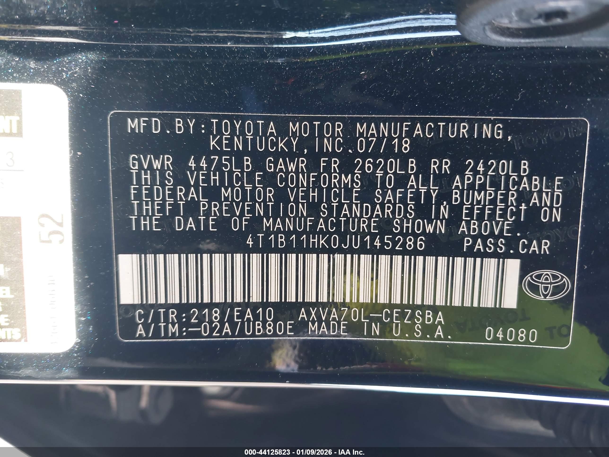 TOYOTA CAMRY image 9