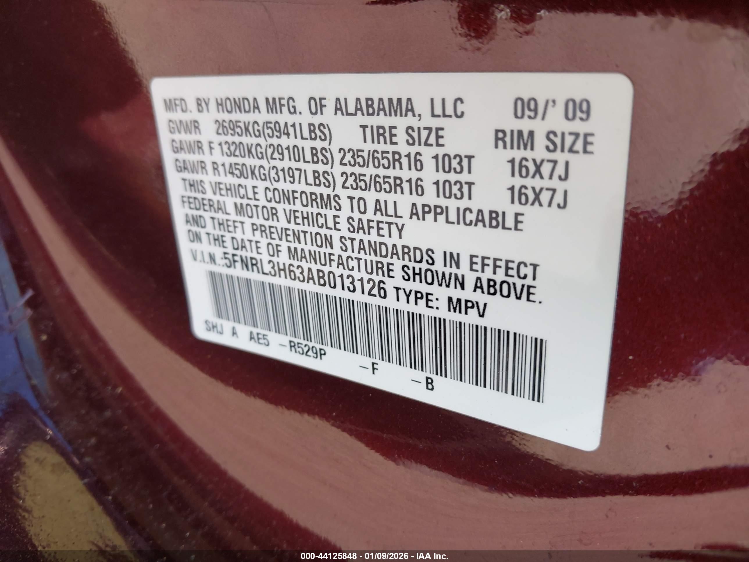 HONDA ODYSSEY image 9