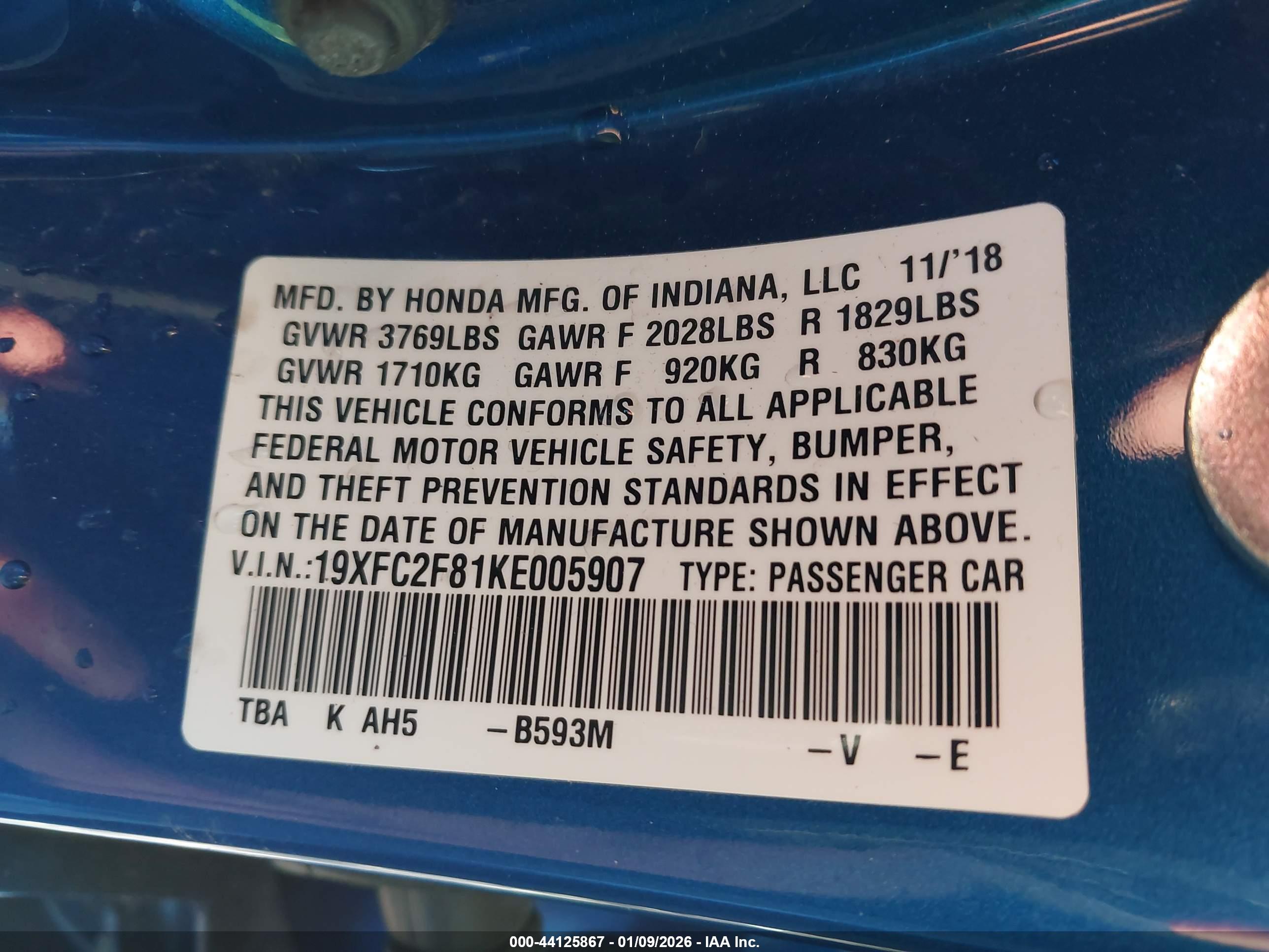 HONDA CIVIC image 9