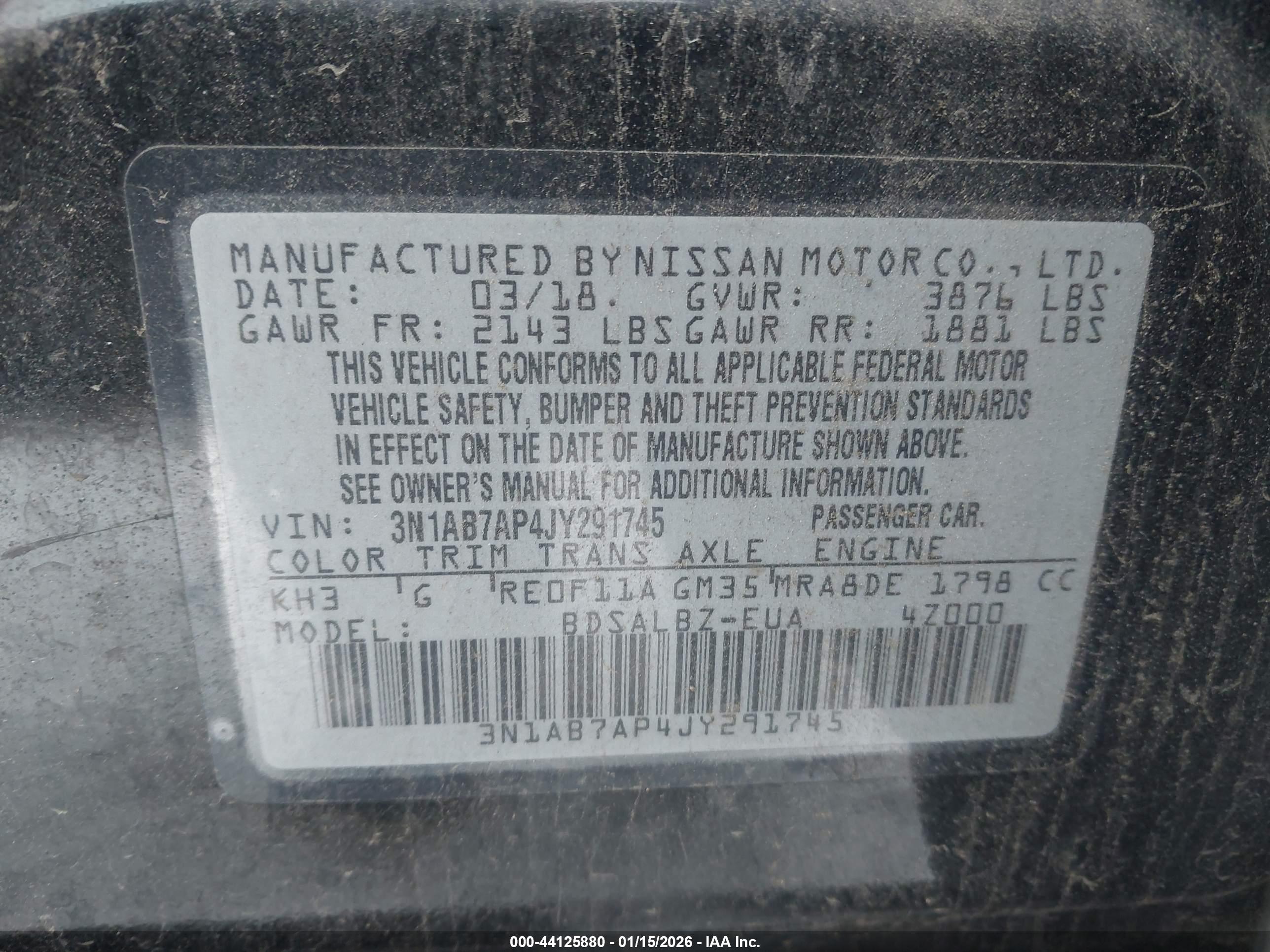 NISSAN SENTRA image 9
