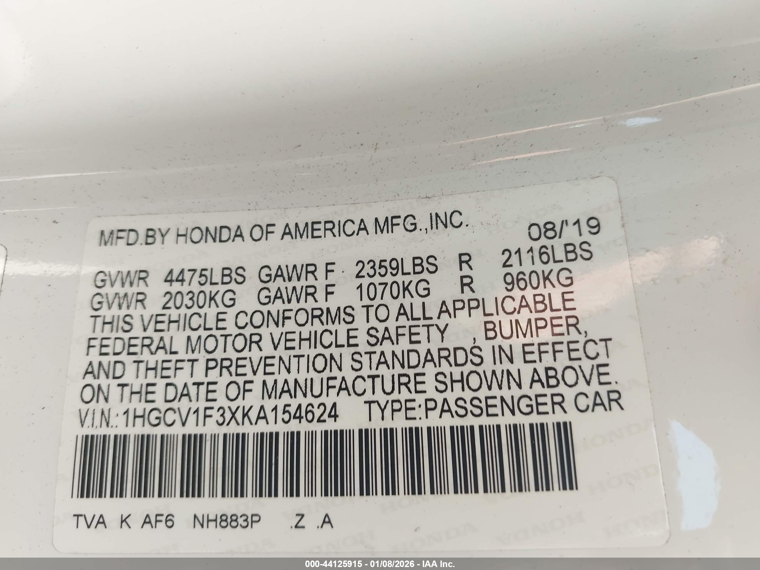HONDA ACCORD image 9