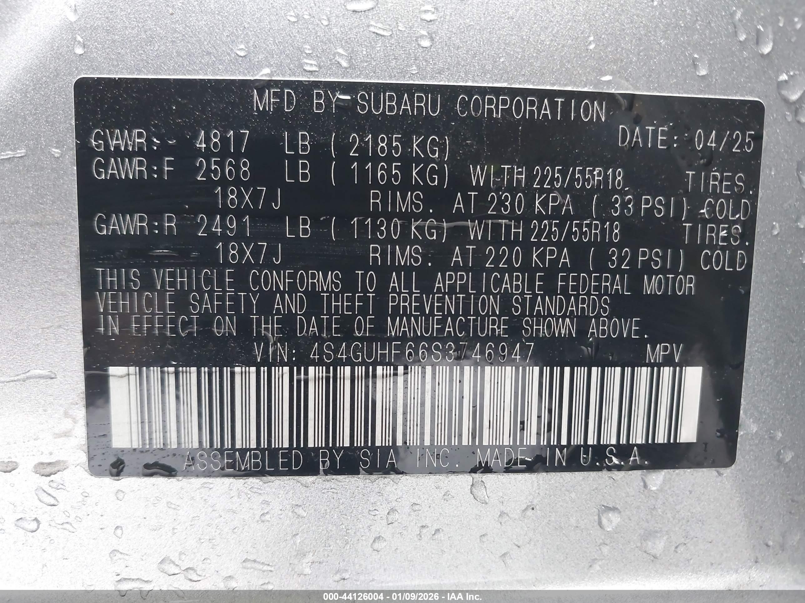 SUBARU CROSSTREK image 9