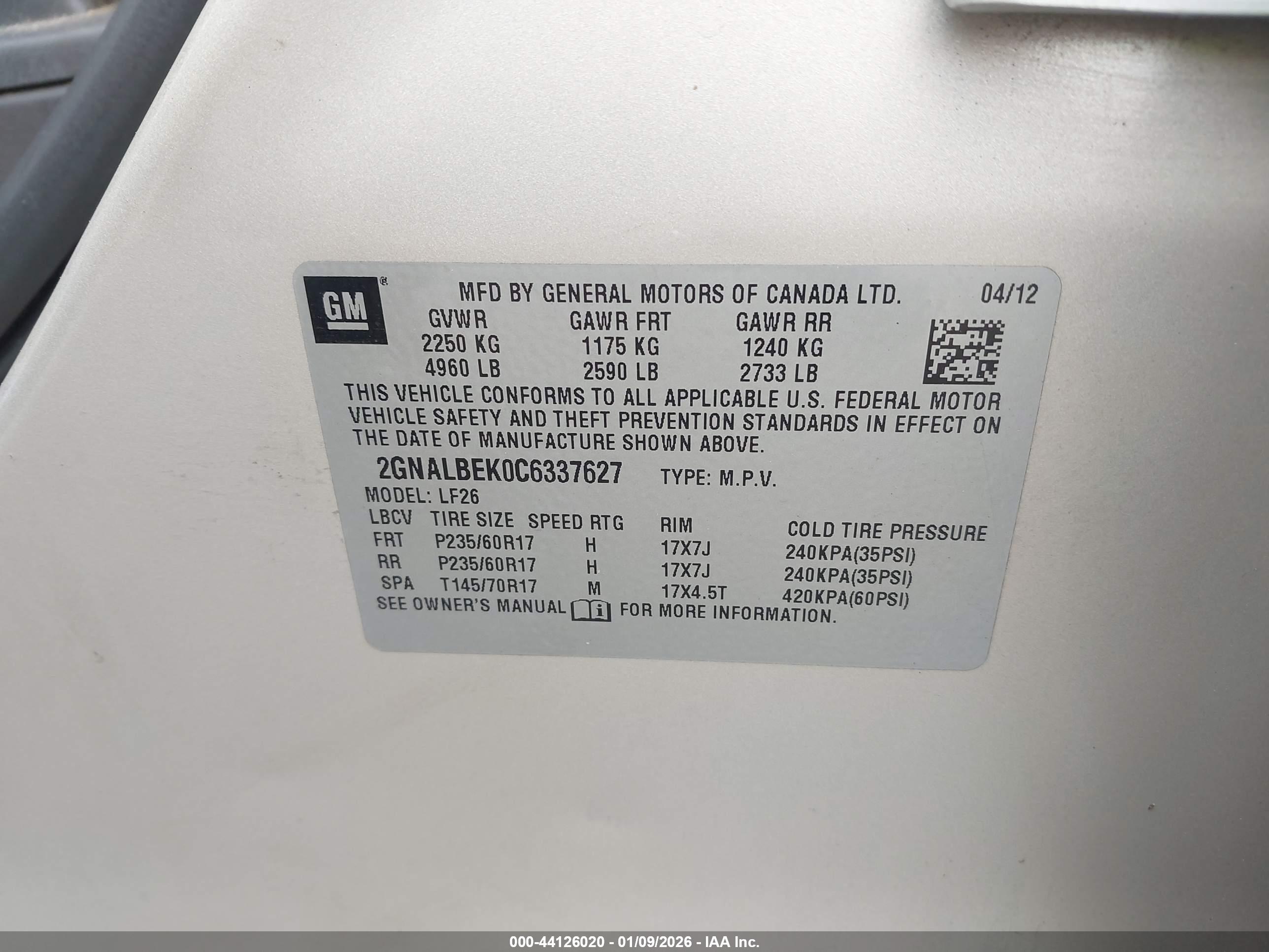 CHEVROLET EQUINOX image 9