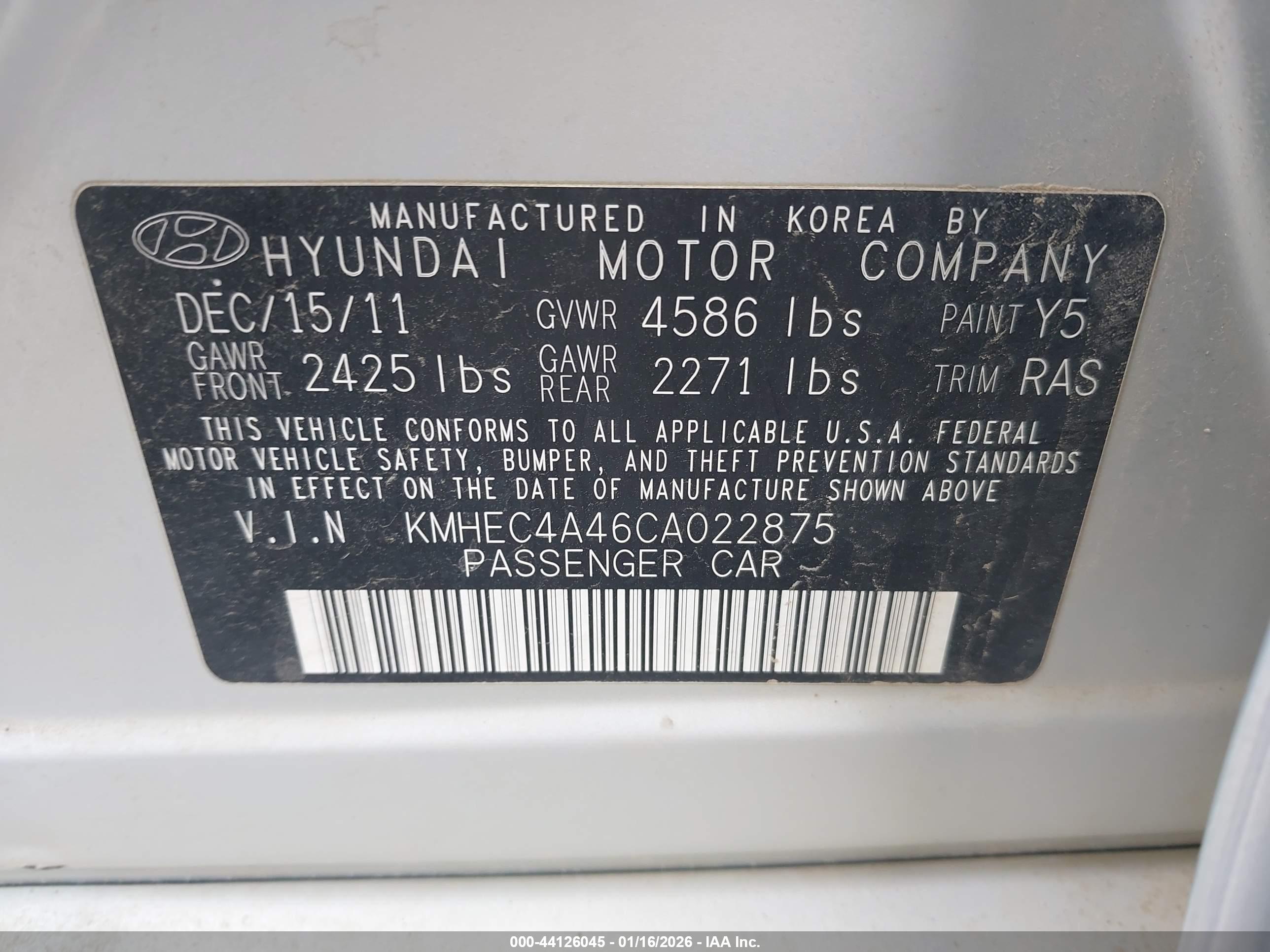 HYUNDAI SONATA image 9