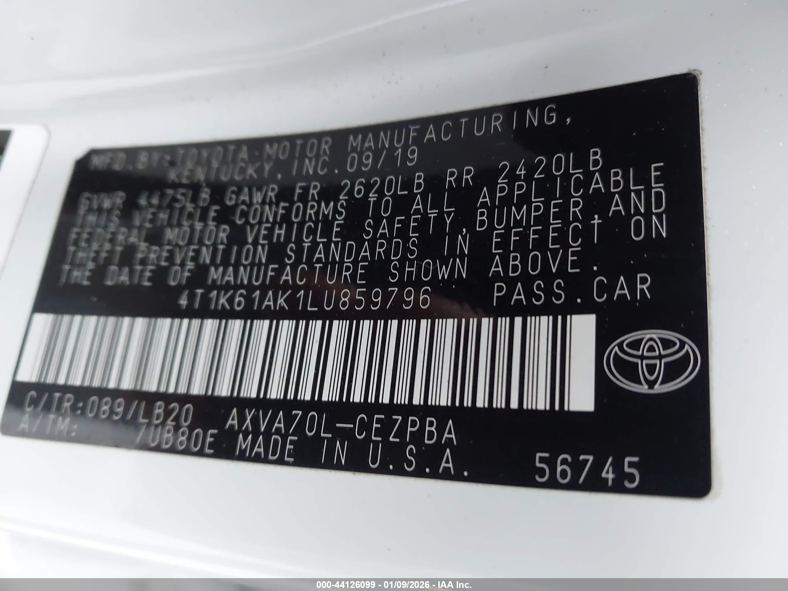 TOYOTA CAMRY image 9