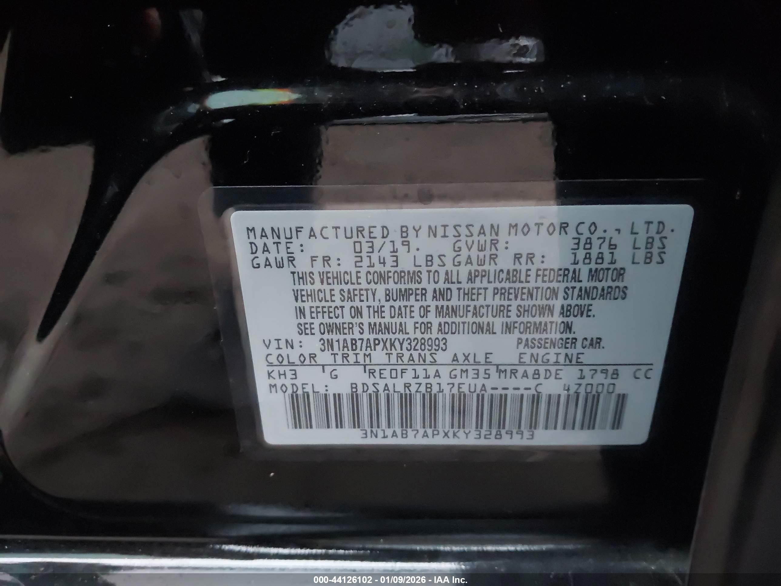 NISSAN SENTRA image 9