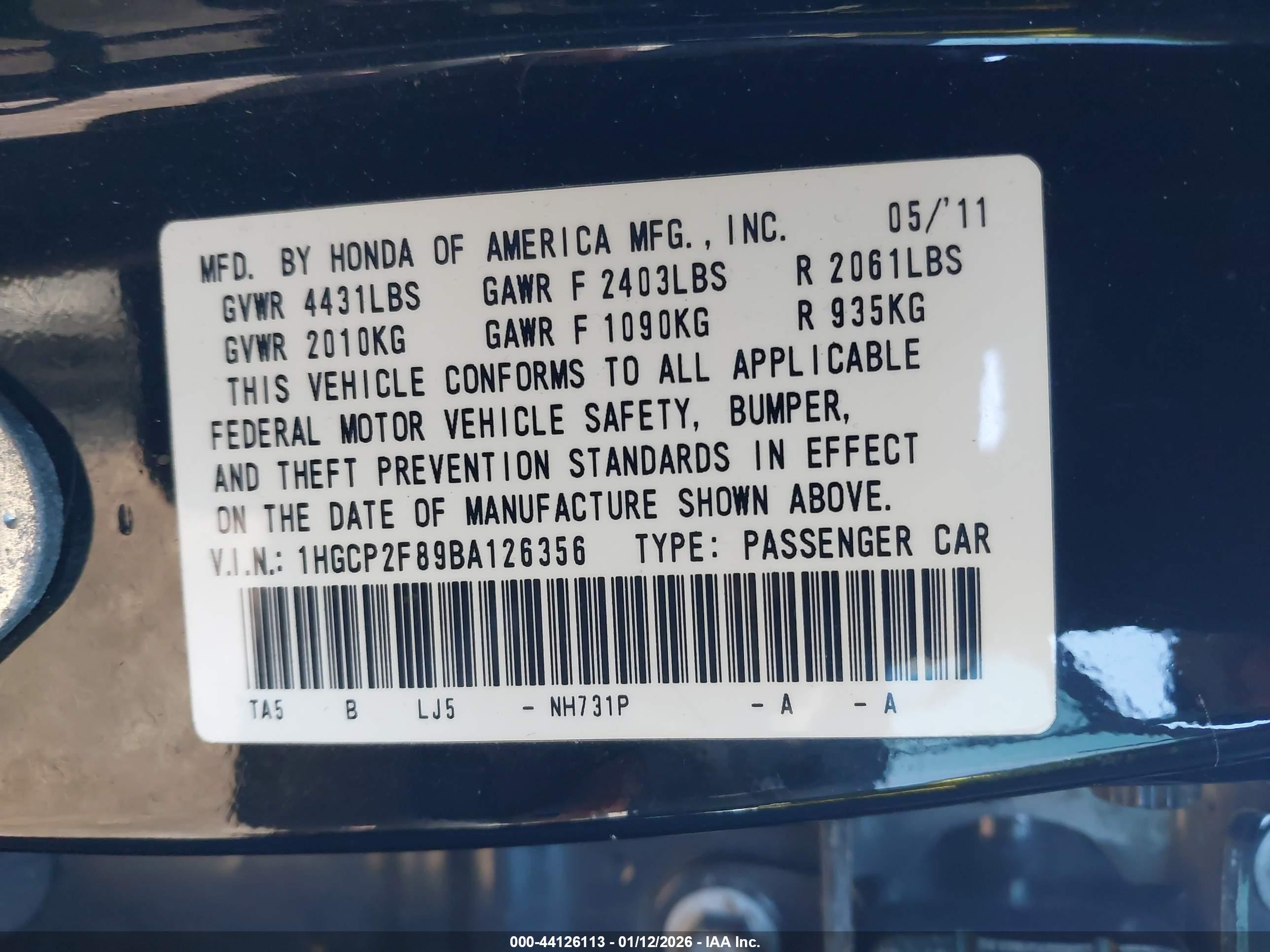 HONDA ACCORD image 9