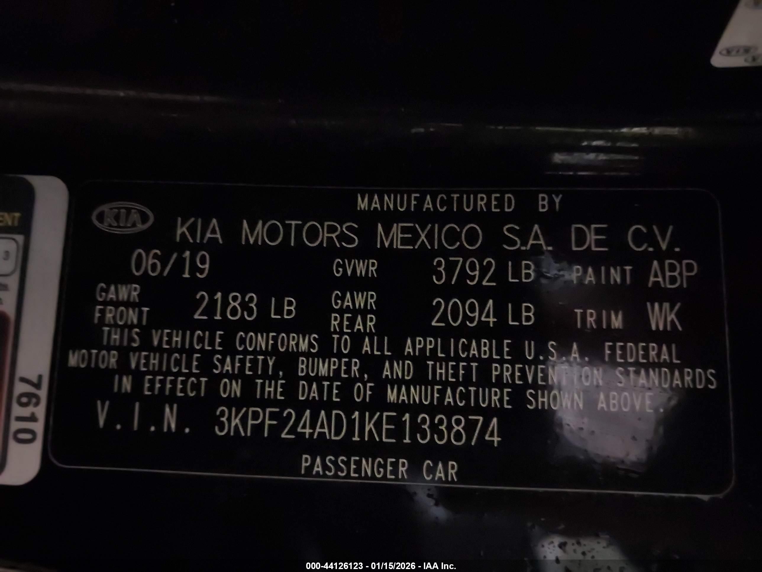 KIA FORTE image 9