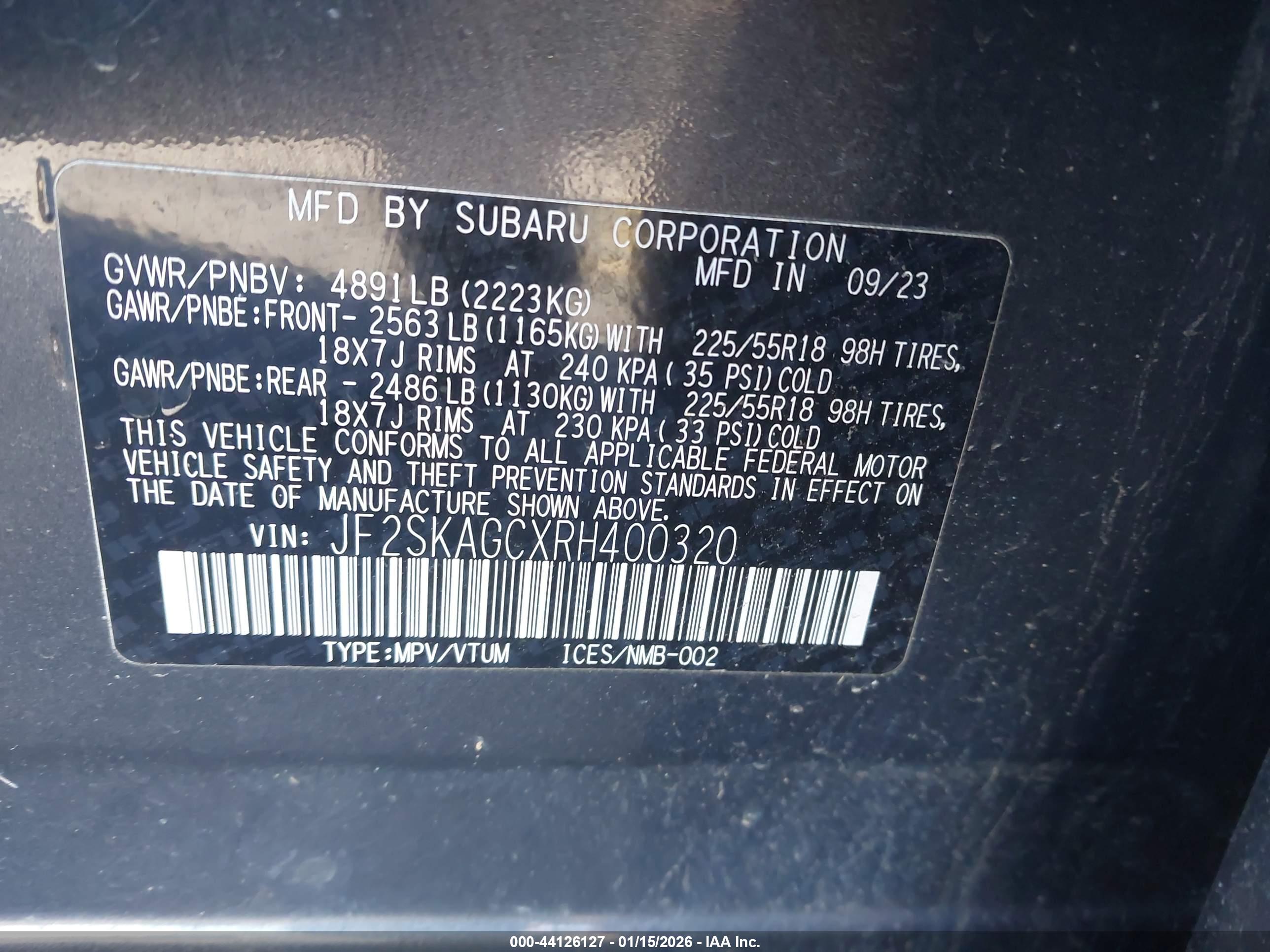 SUBARU FORESTER image 9