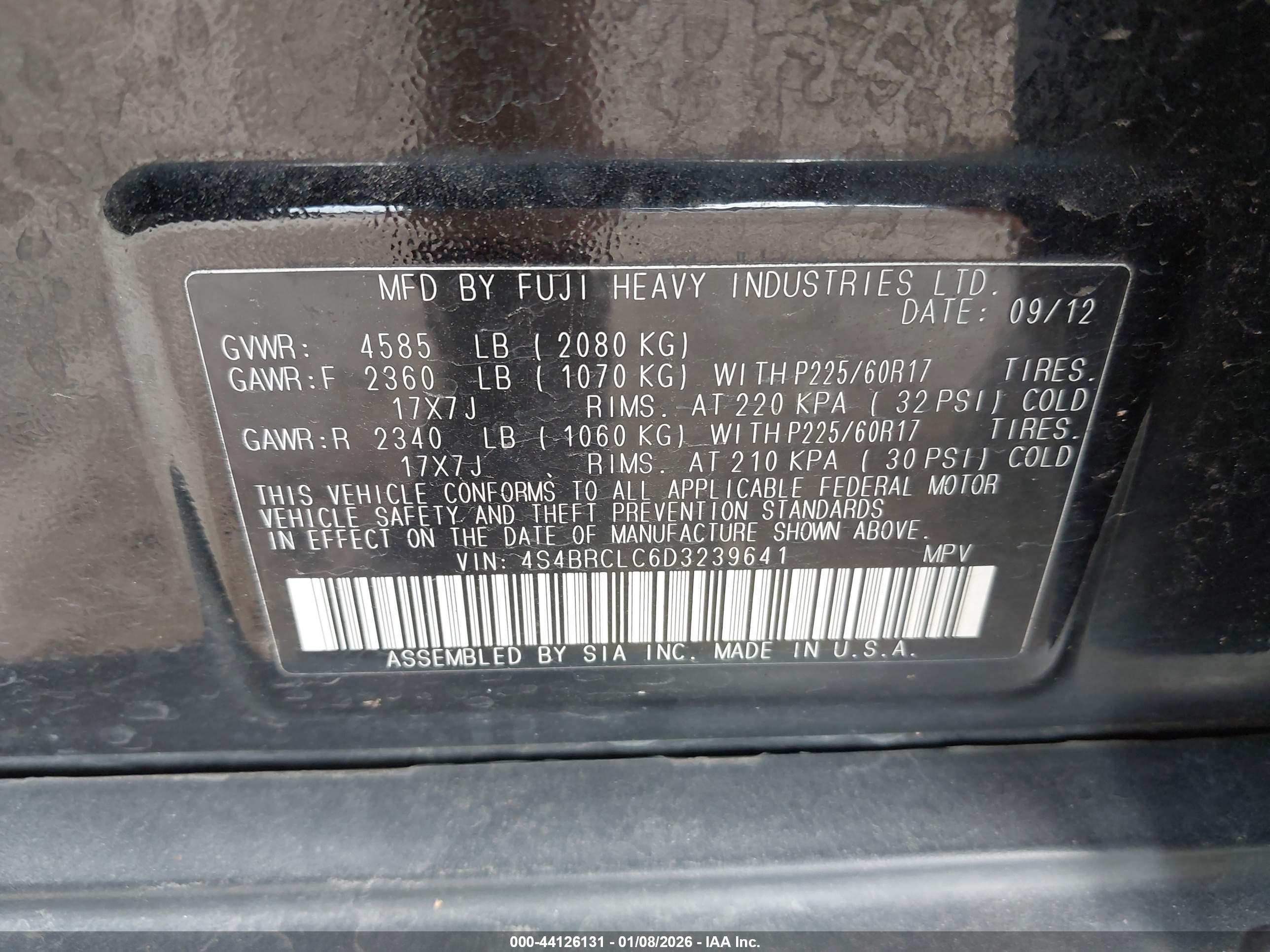 SUBARU OUTBACK image 9