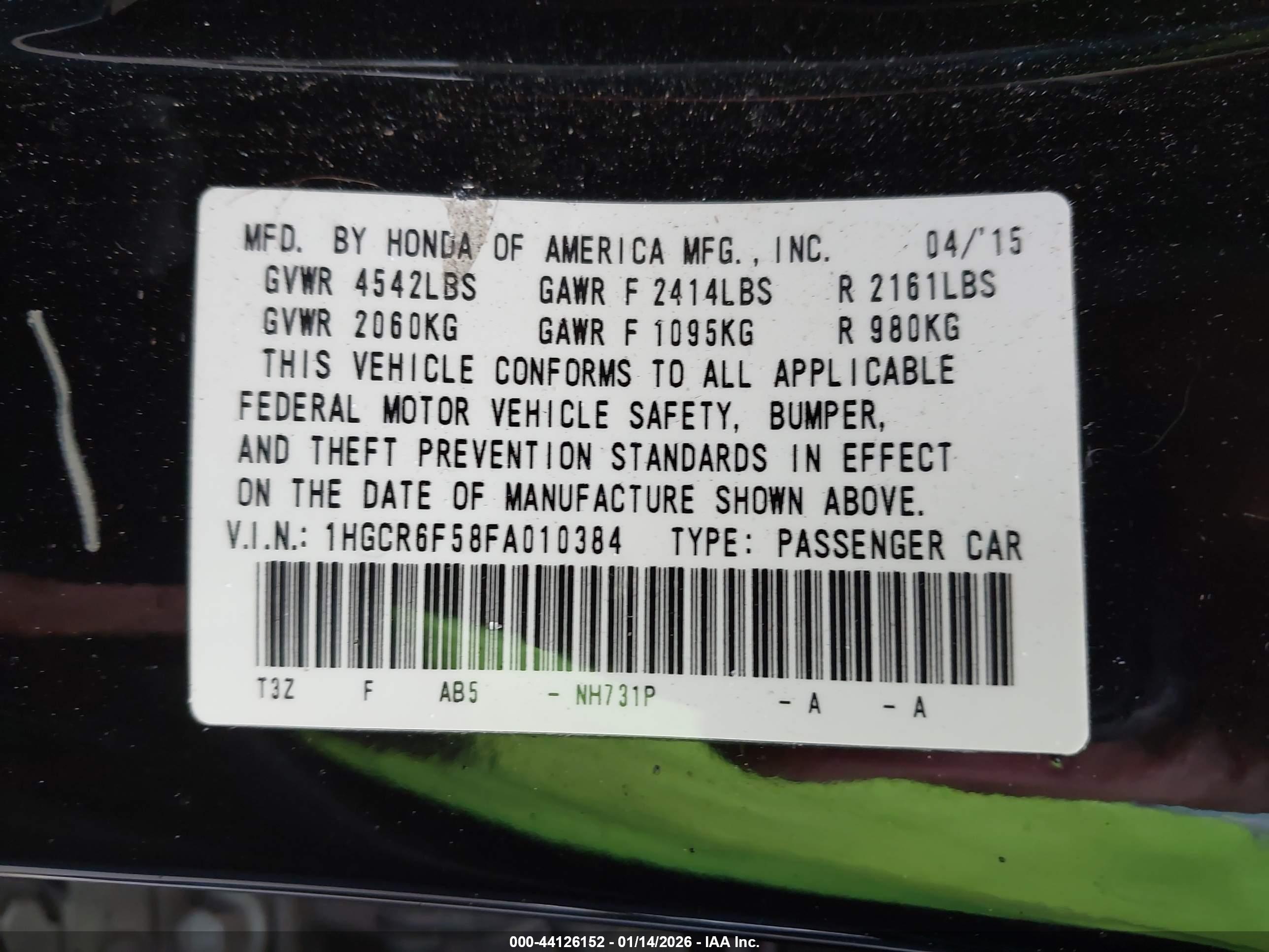 HONDA ACCORD image 9