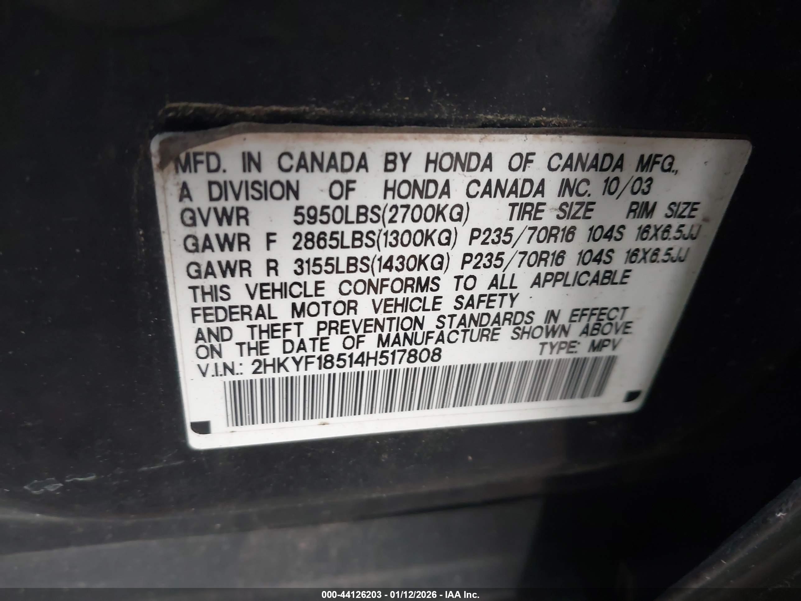 HONDA PILOT image 9