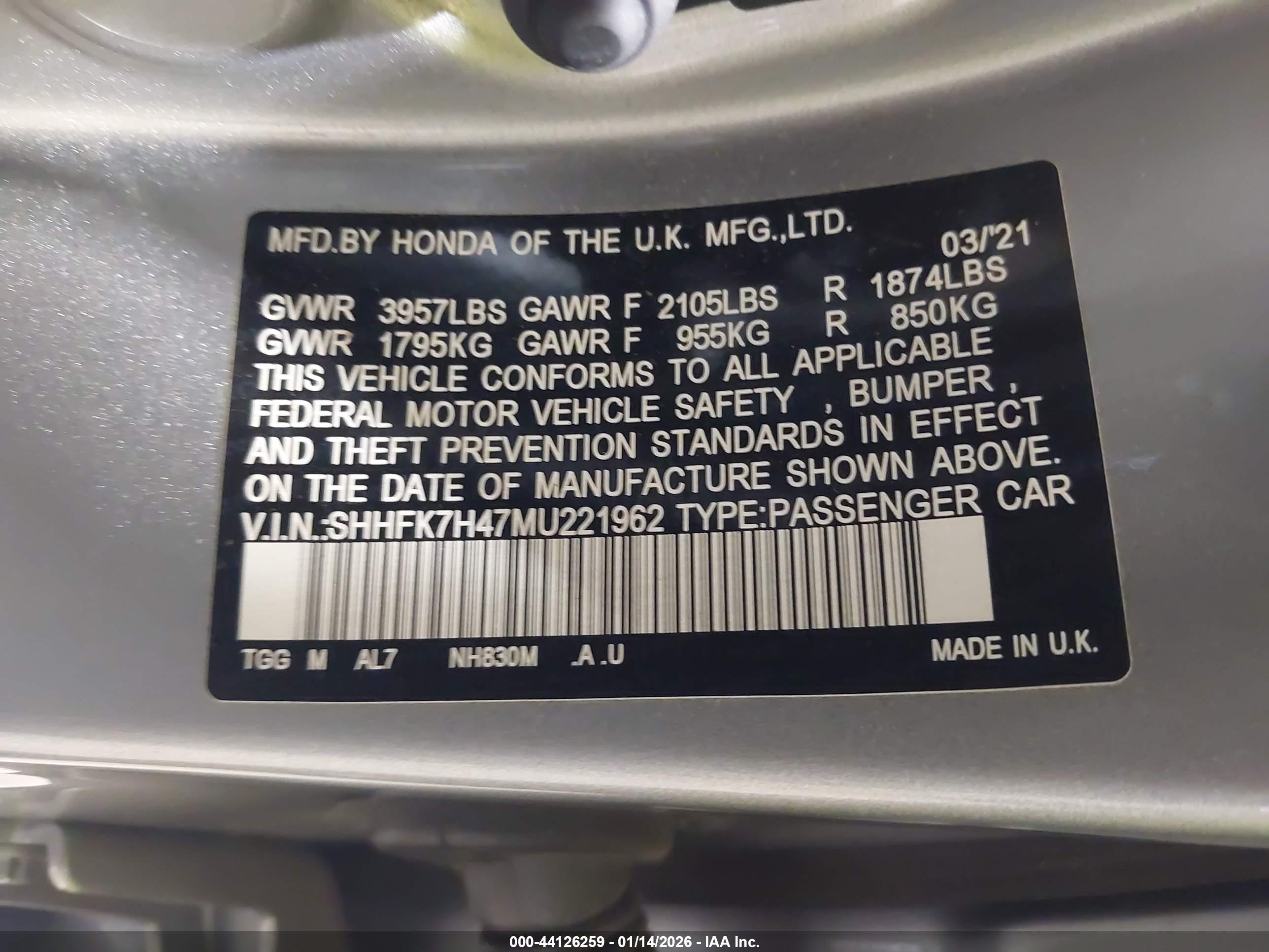 HONDA CIVIC image 9