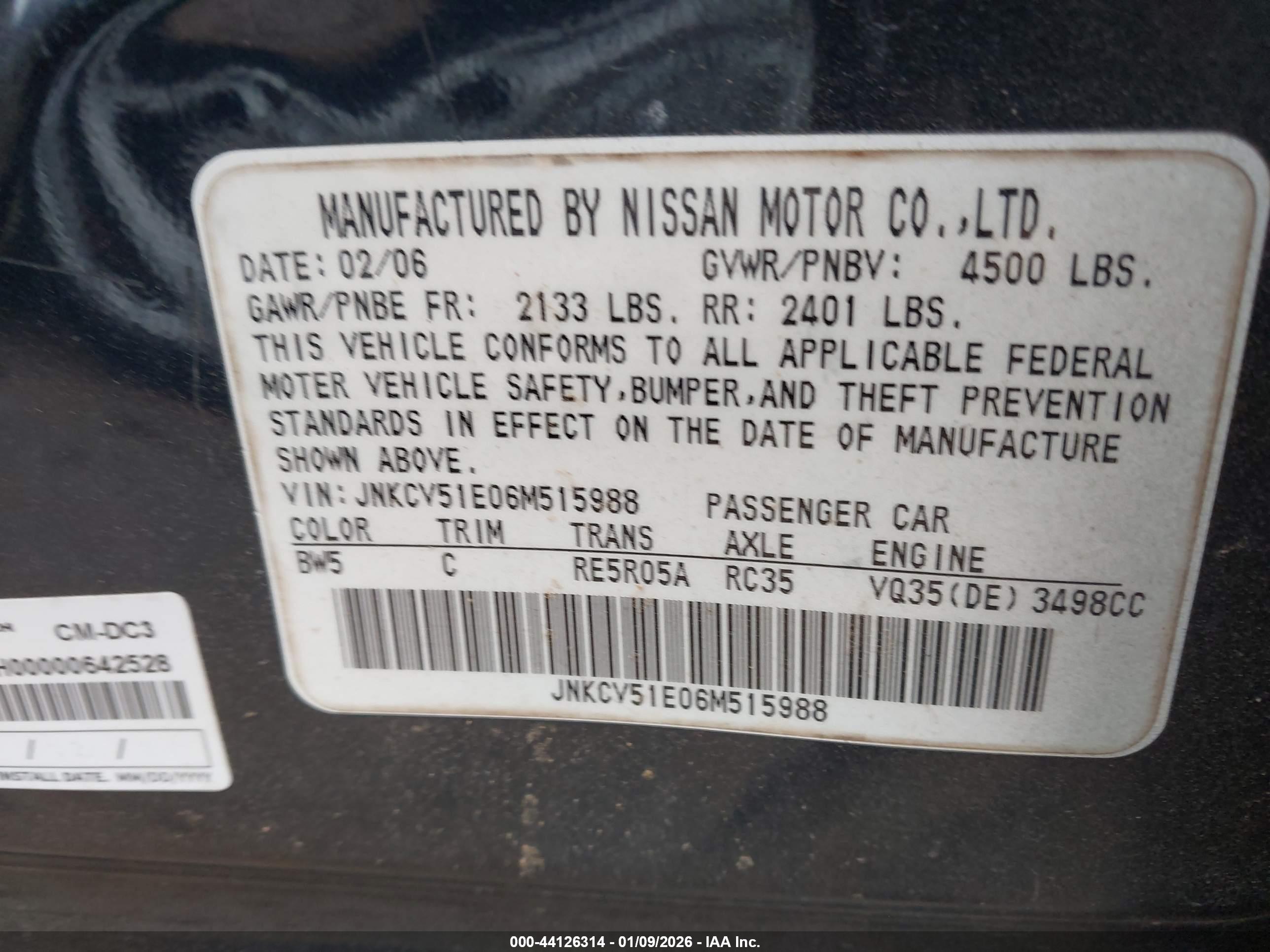 INFINITI G35 image 9