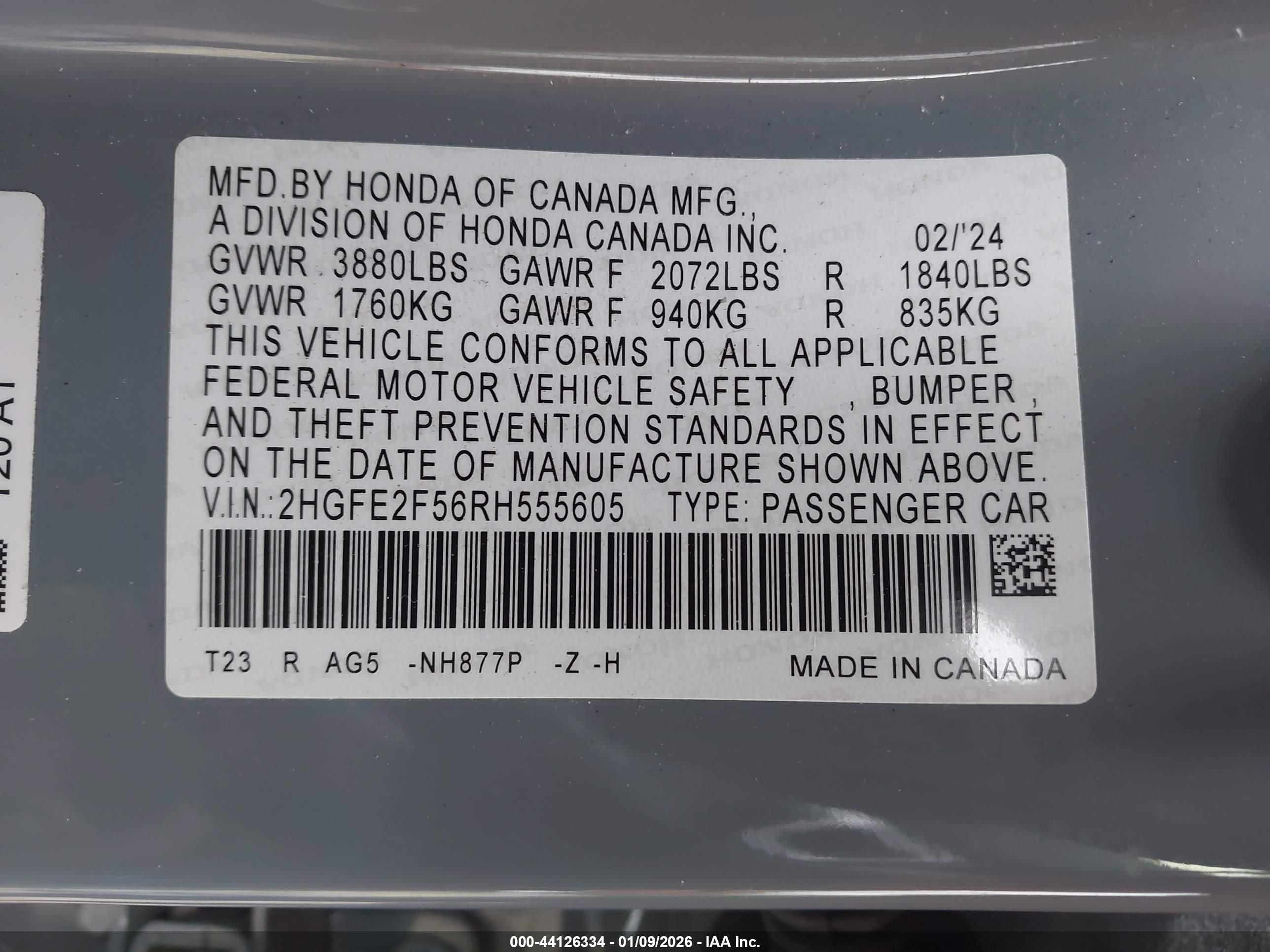 HONDA CIVIC image 9