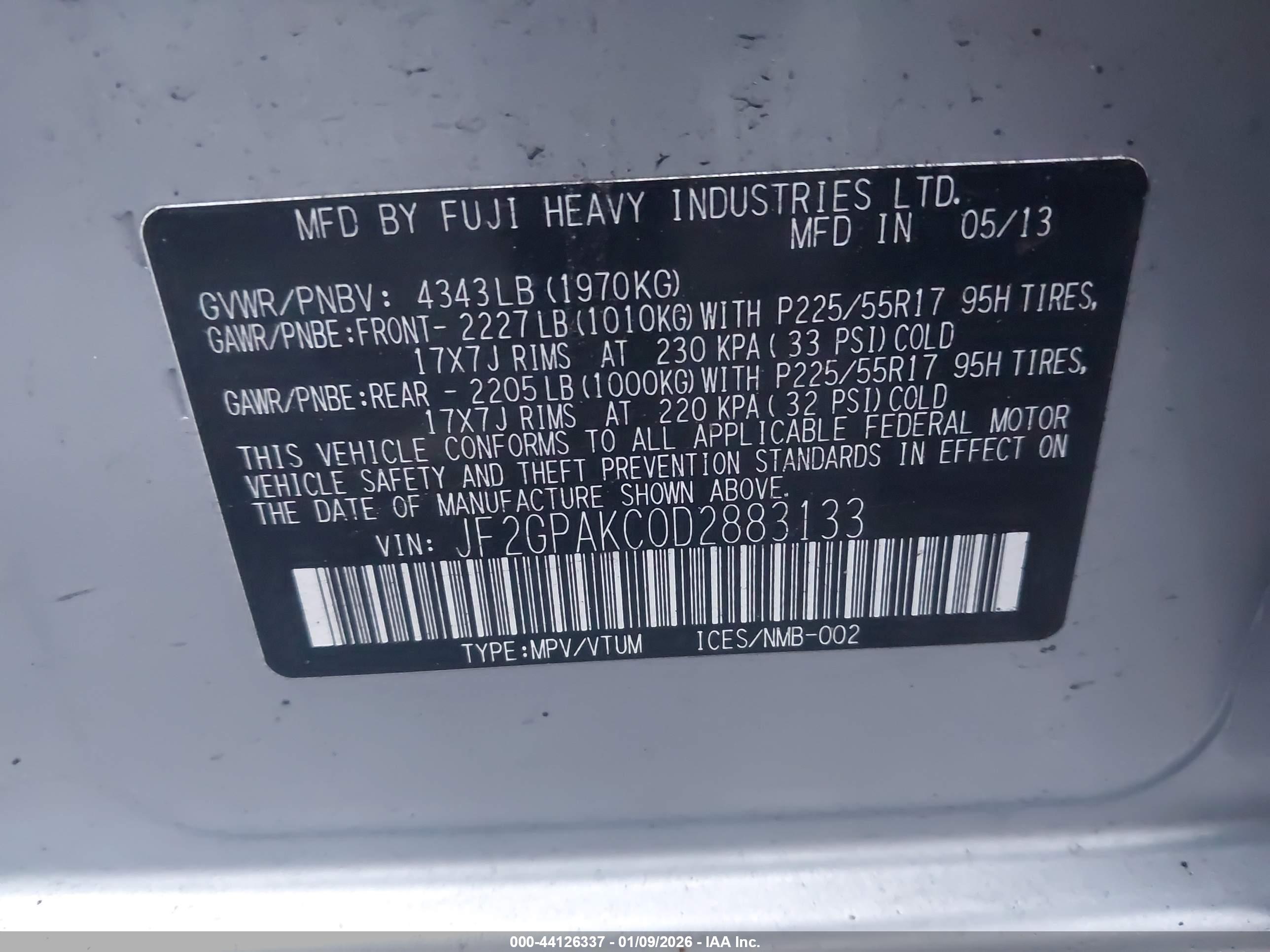 SUBARU XV image 9
