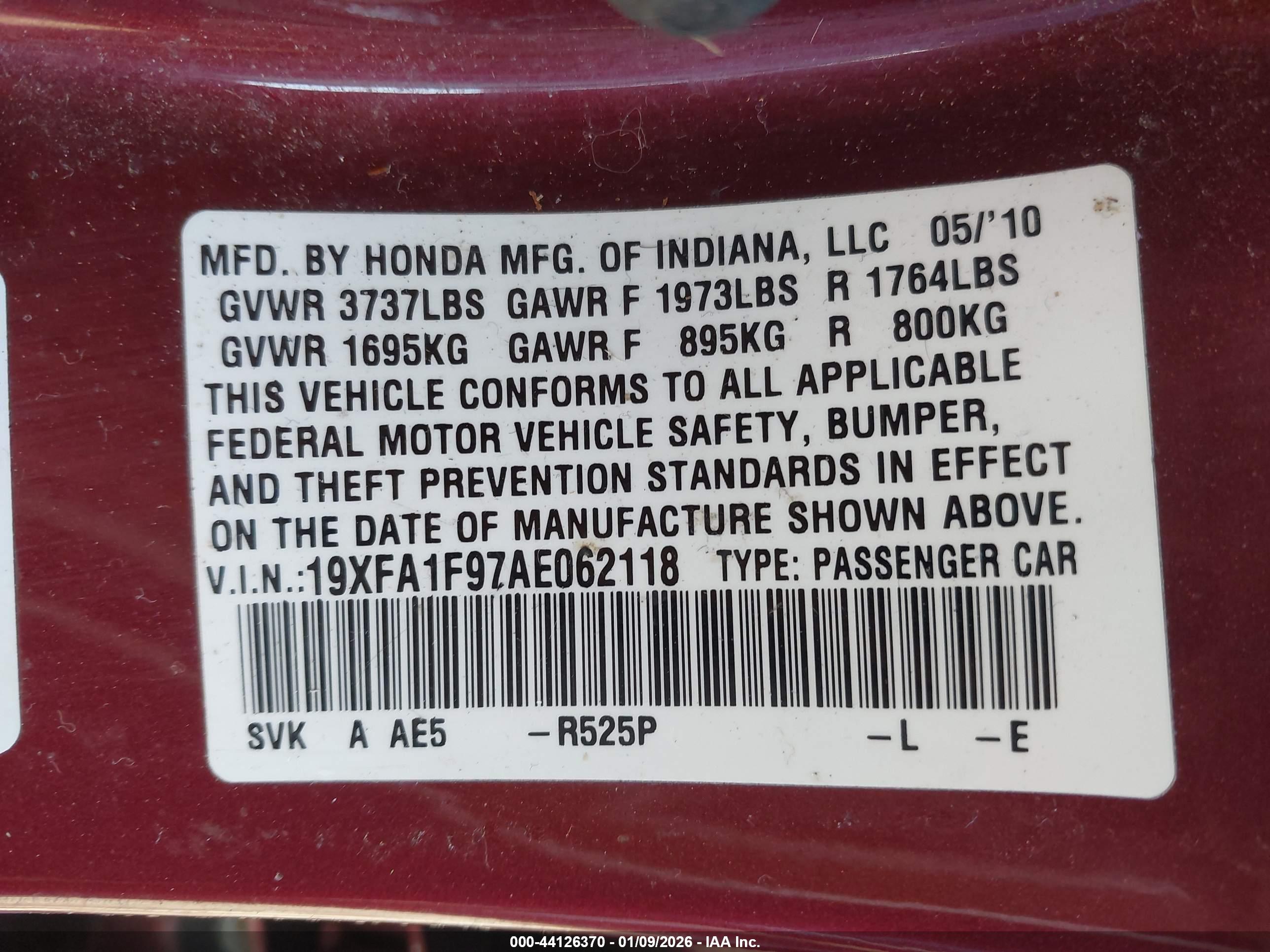 HONDA CIVIC image 9