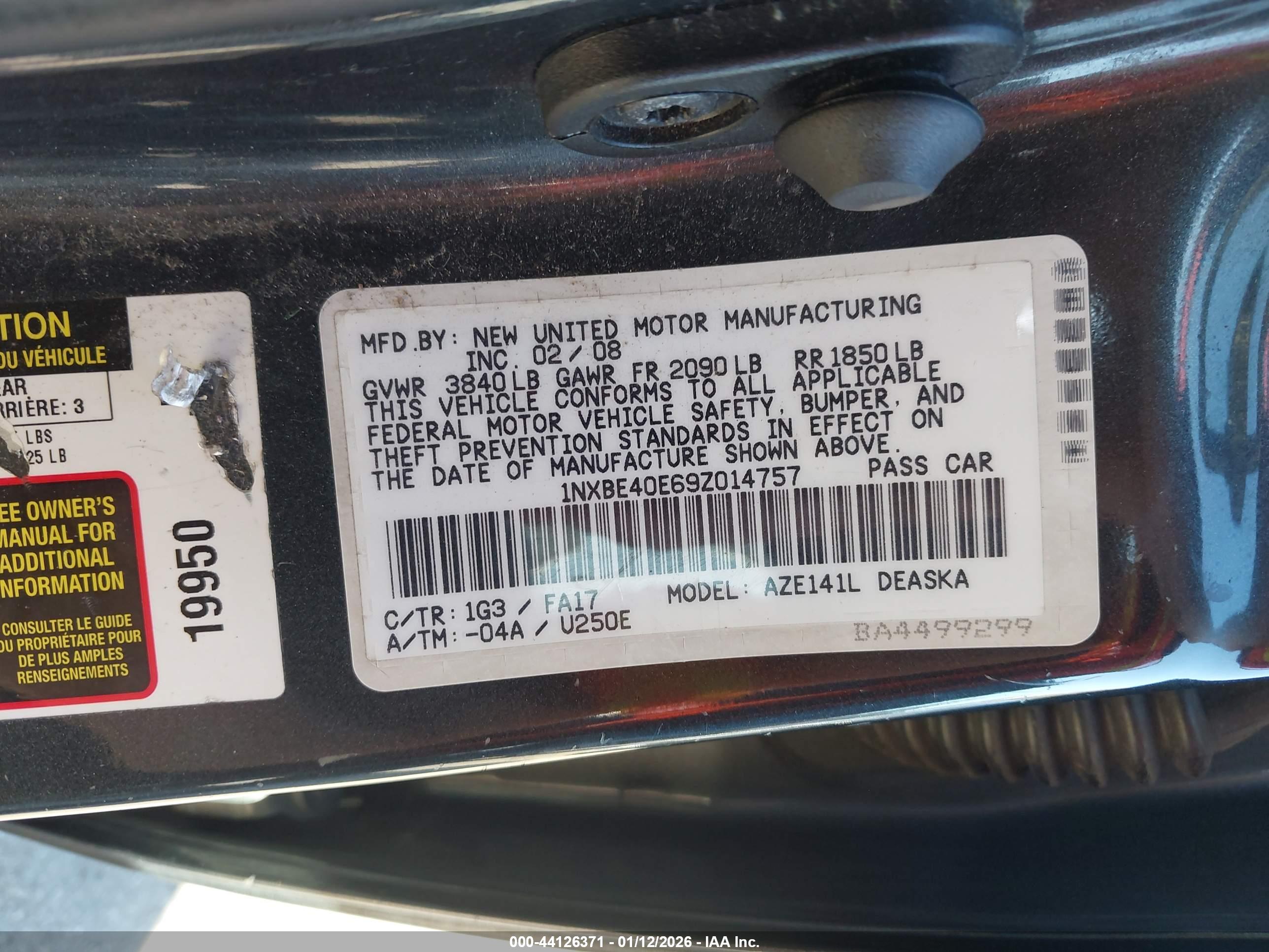 TOYOTA COROLLA image 9