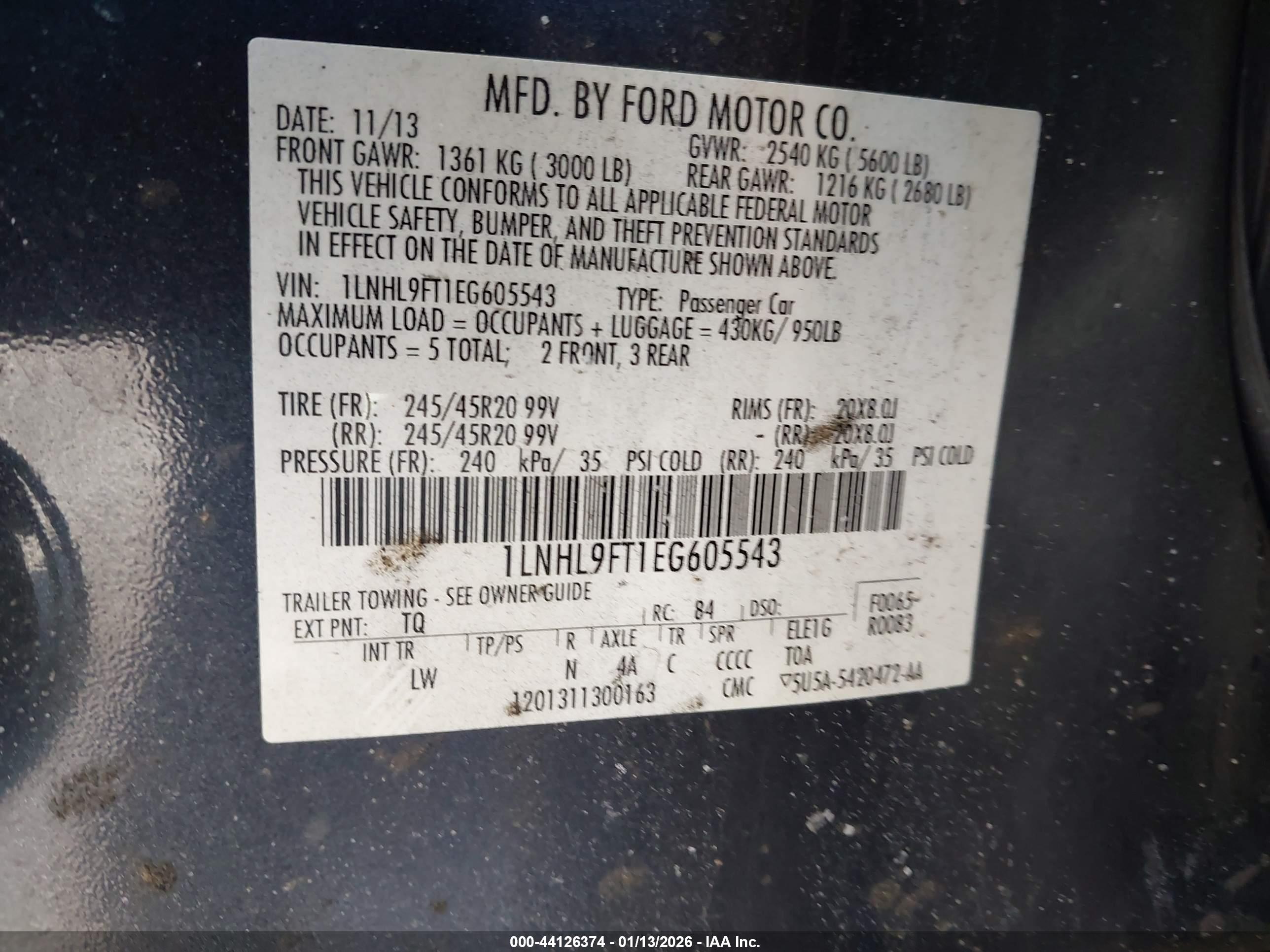 LINCOLN MKS image 9