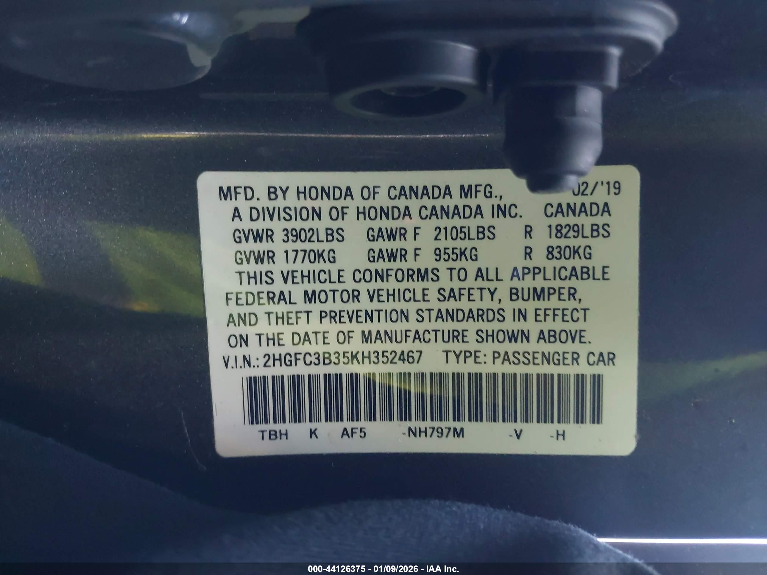 HONDA CIVIC image 9
