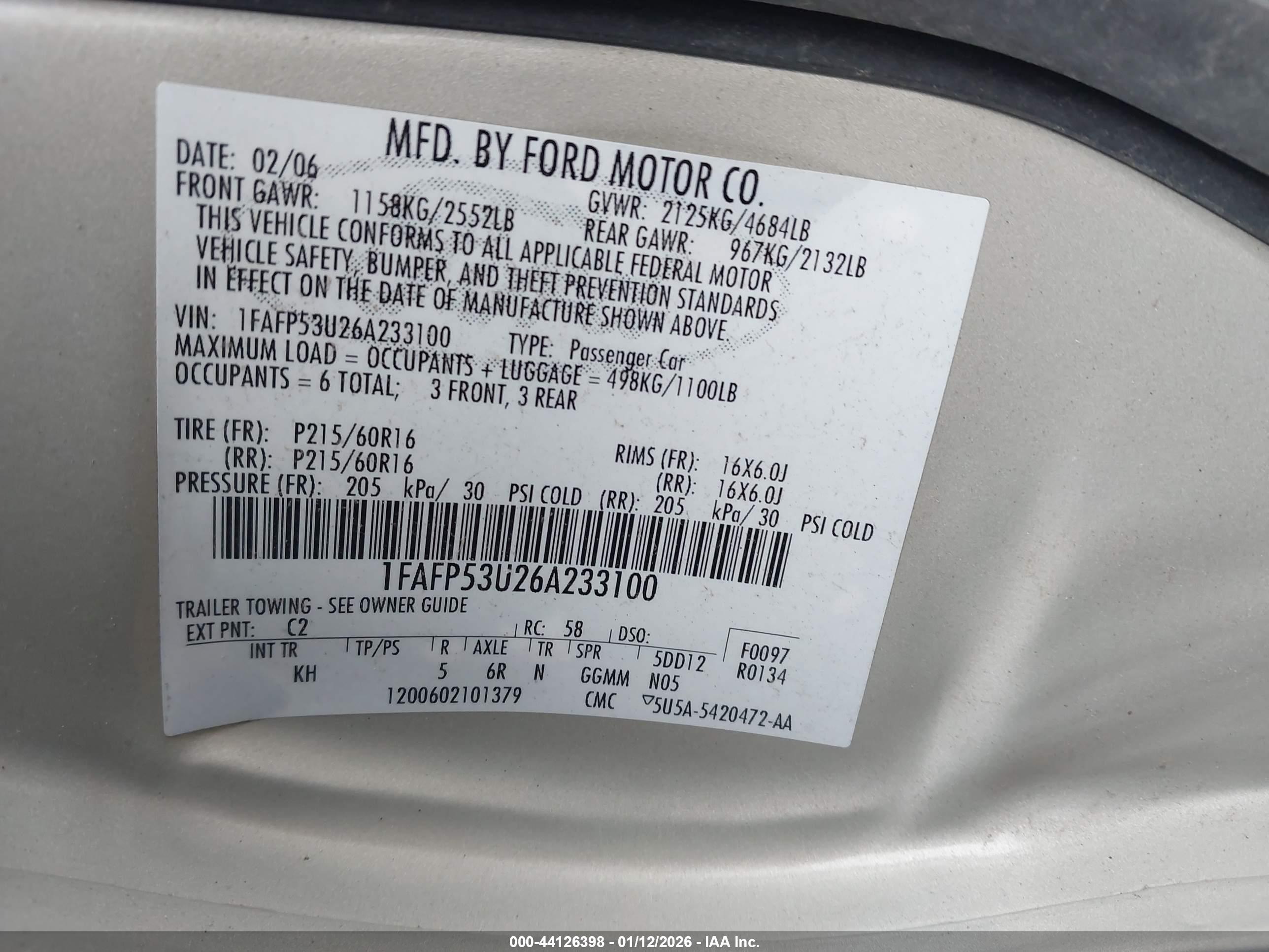 FORD TAURUS image 9
