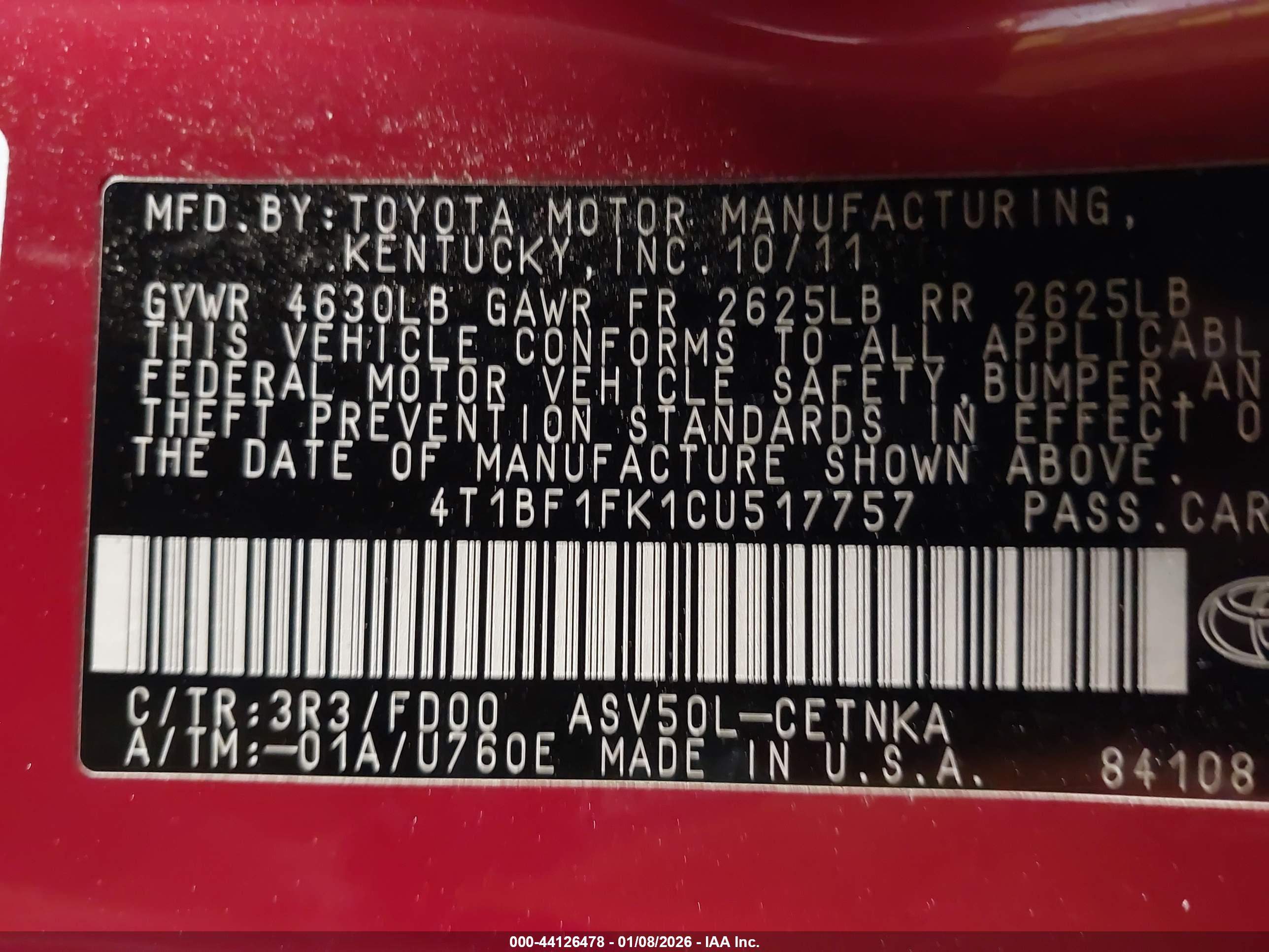 TOYOTA CAMRY image 9